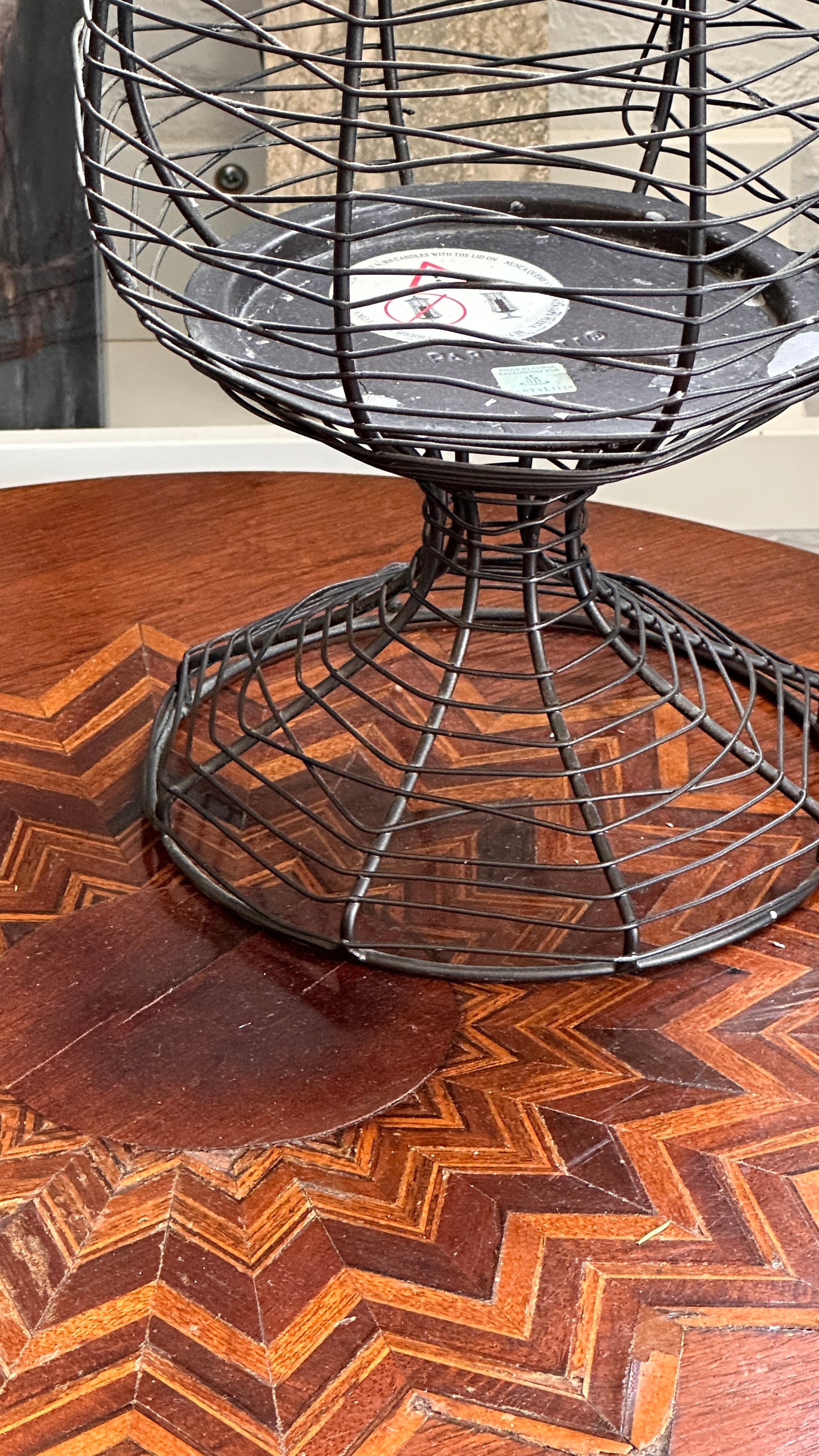 Large Wire Candle Holder