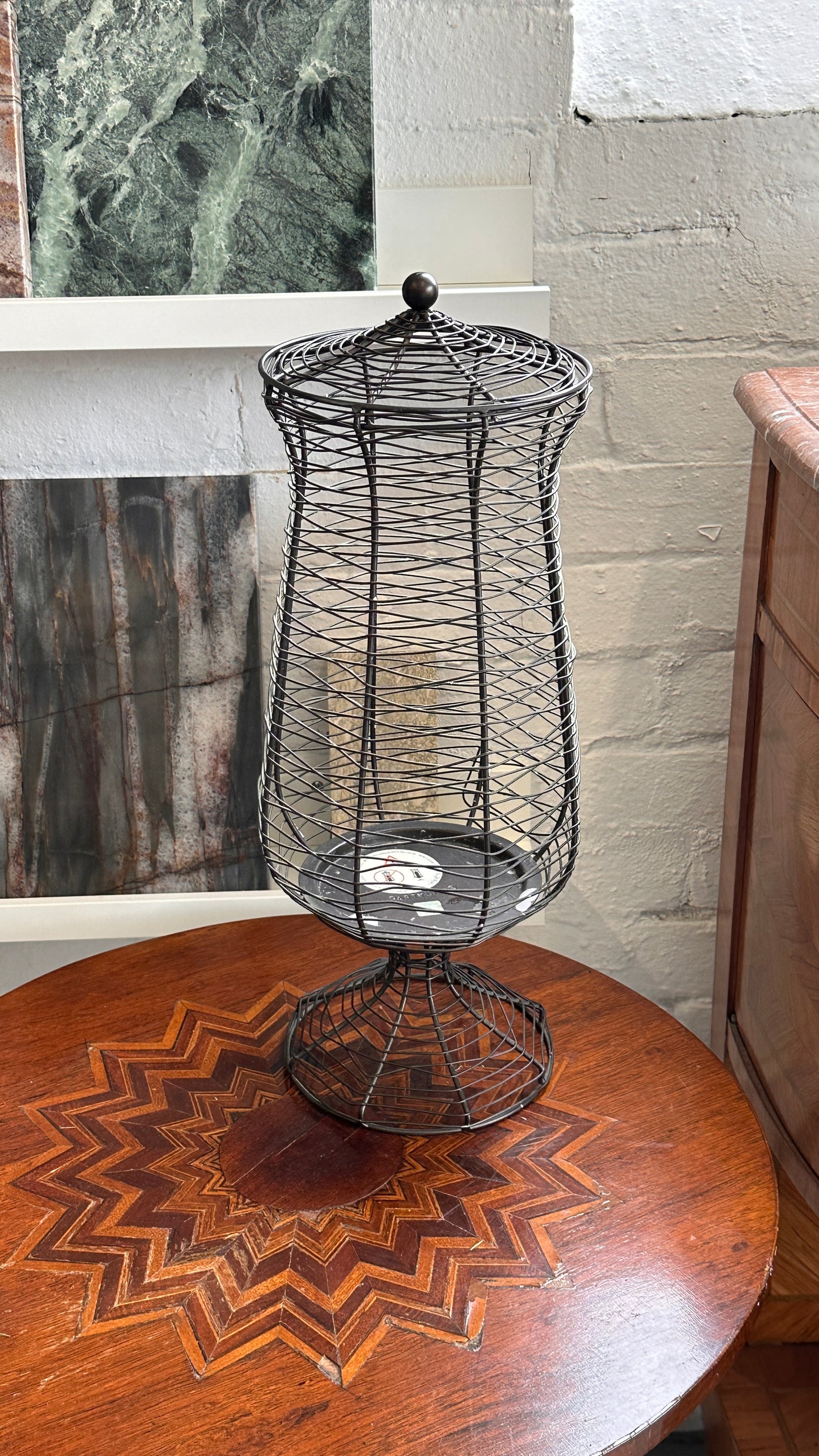 Large Wire Candle Holder