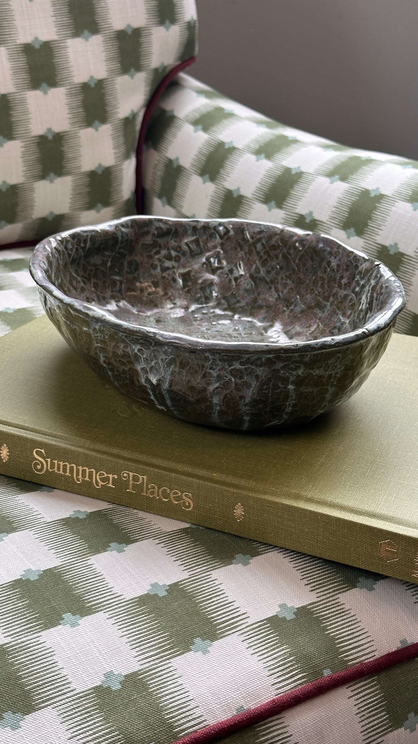 Handmade Textured Ceramic Bowl