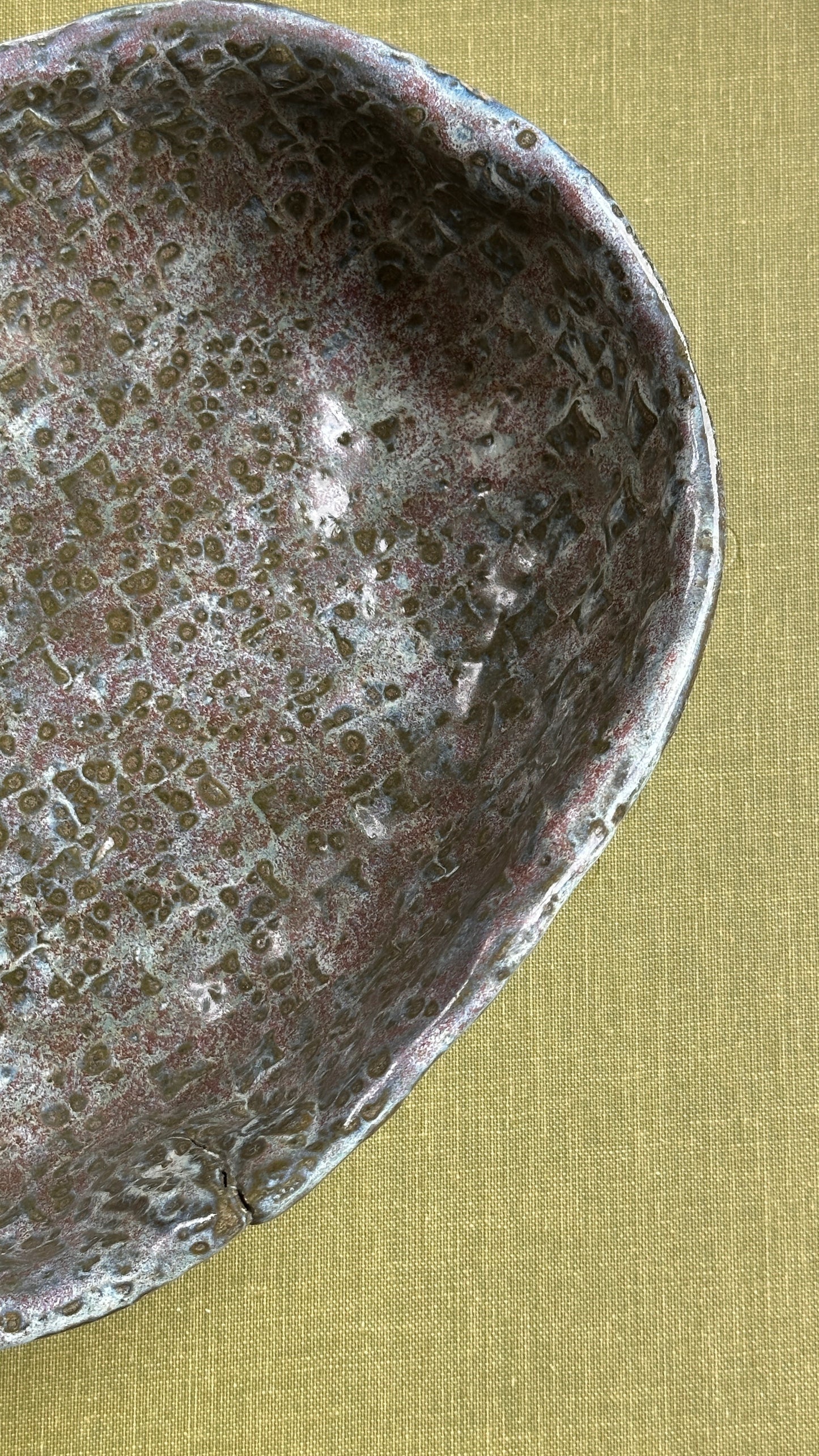 Handmade Textured Ceramic Bowl