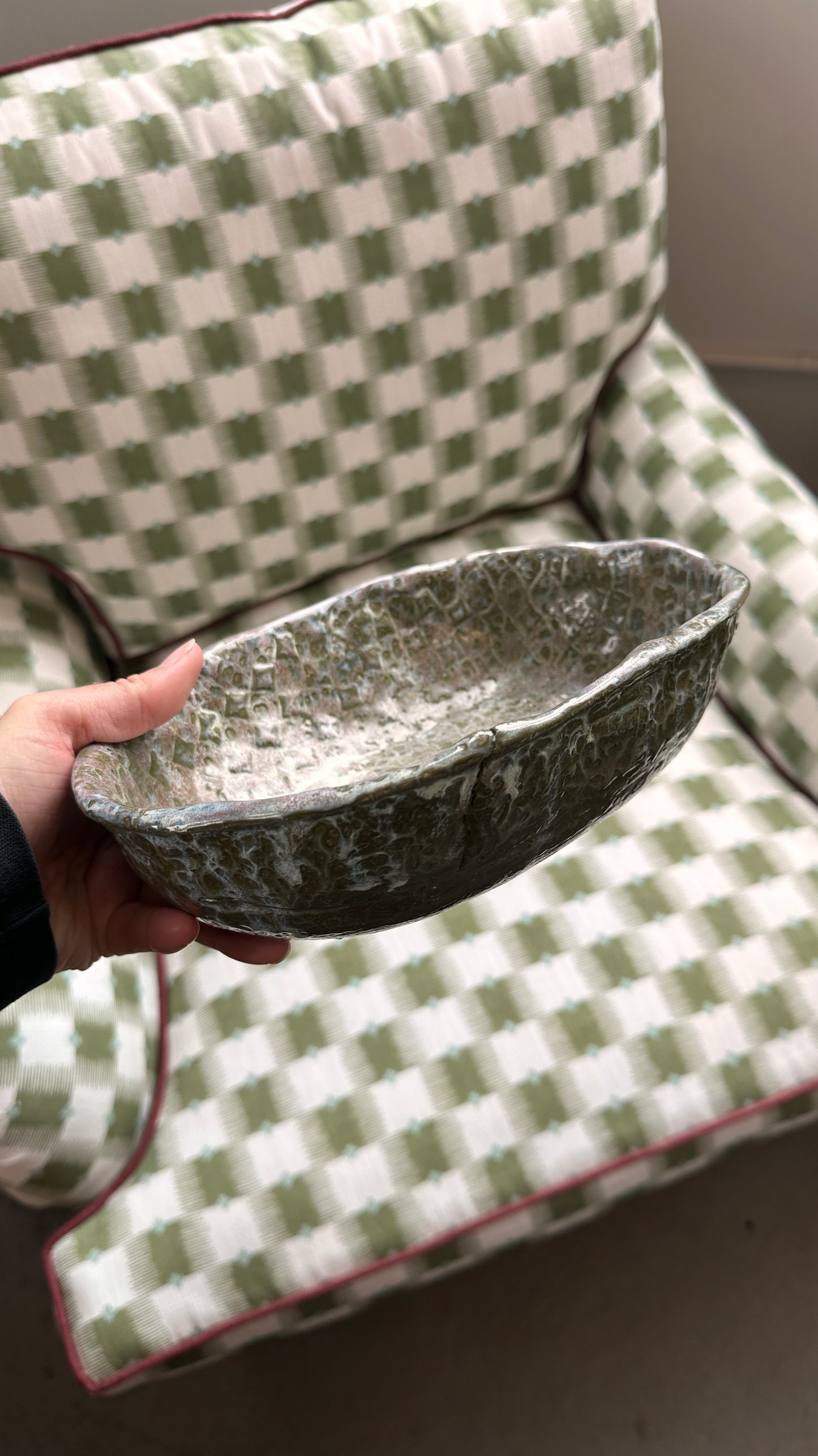 Handmade Textured Ceramic Bowl