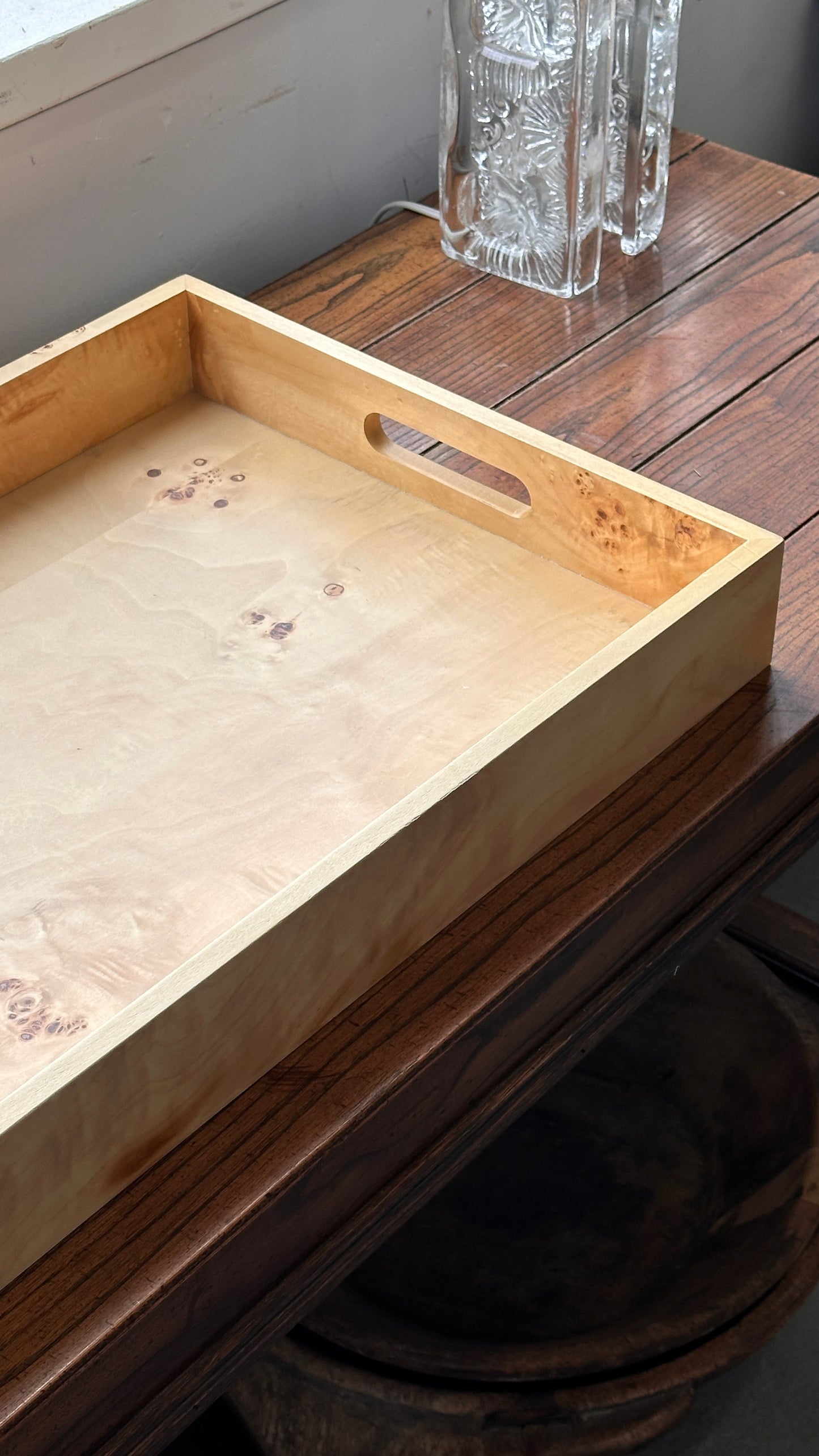Burled Serving Tray