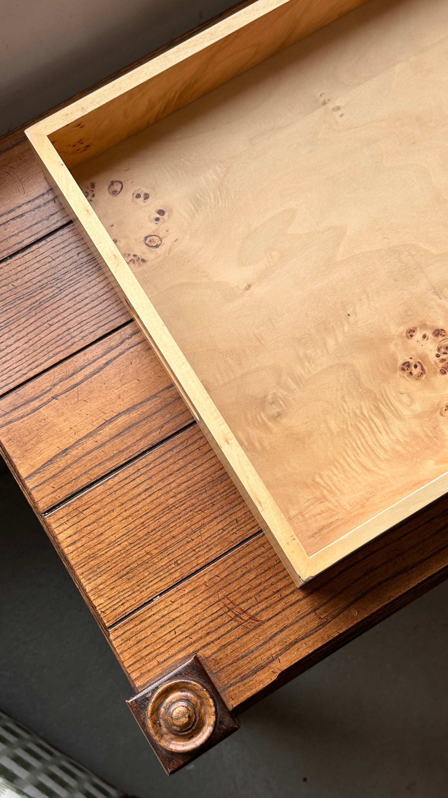 Burled Serving Tray