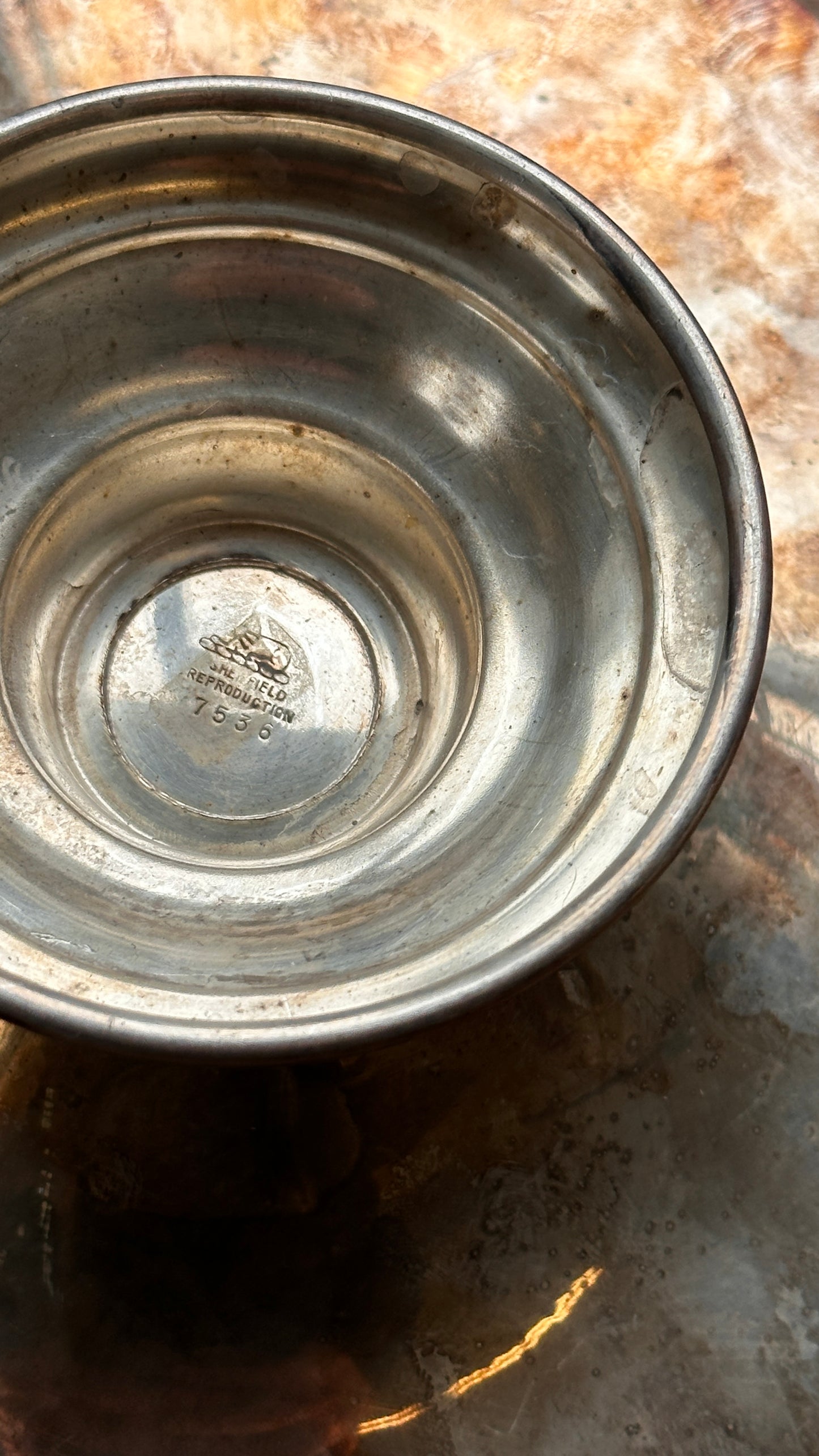 Antique Engraved Silver Serving Tray