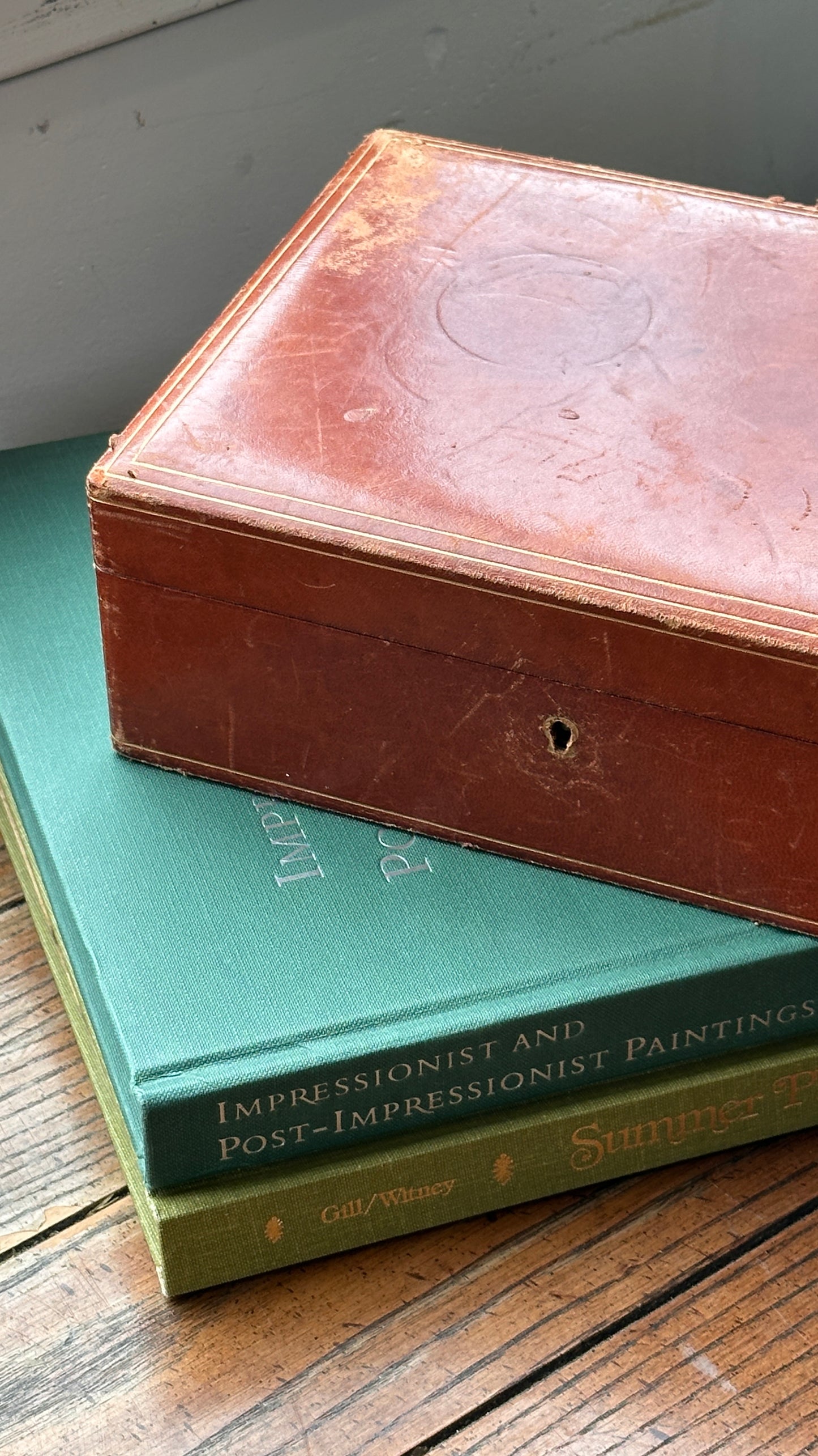 Vintage Leather Jewellery Box