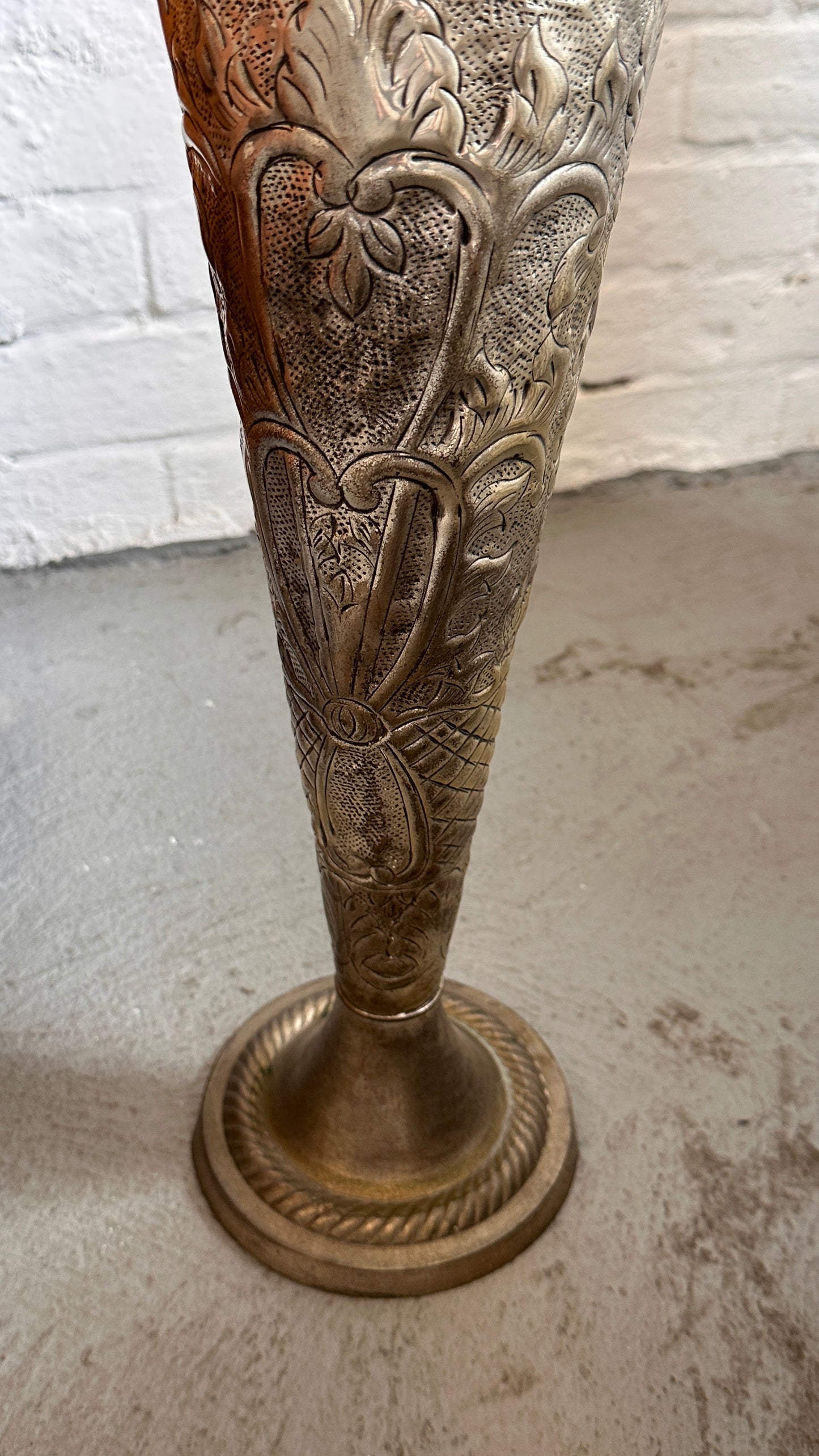 Large Antique Silver Vase