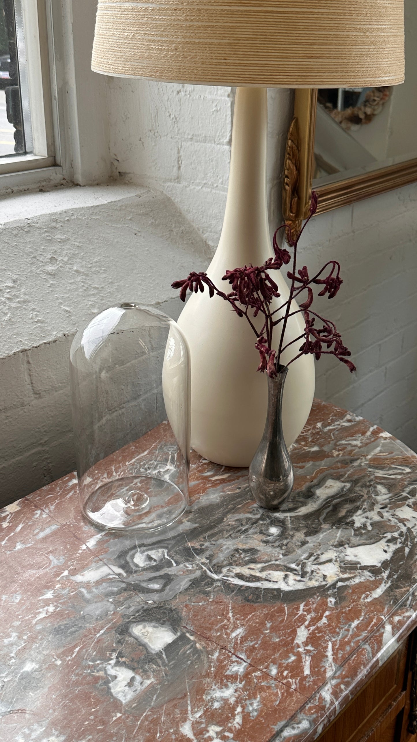 Large Blown Glass Bud Vase