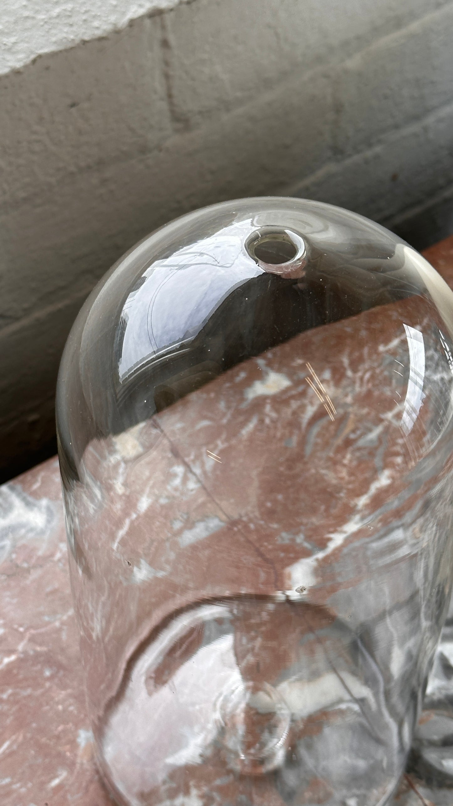 Large Blown Glass Bud Vase