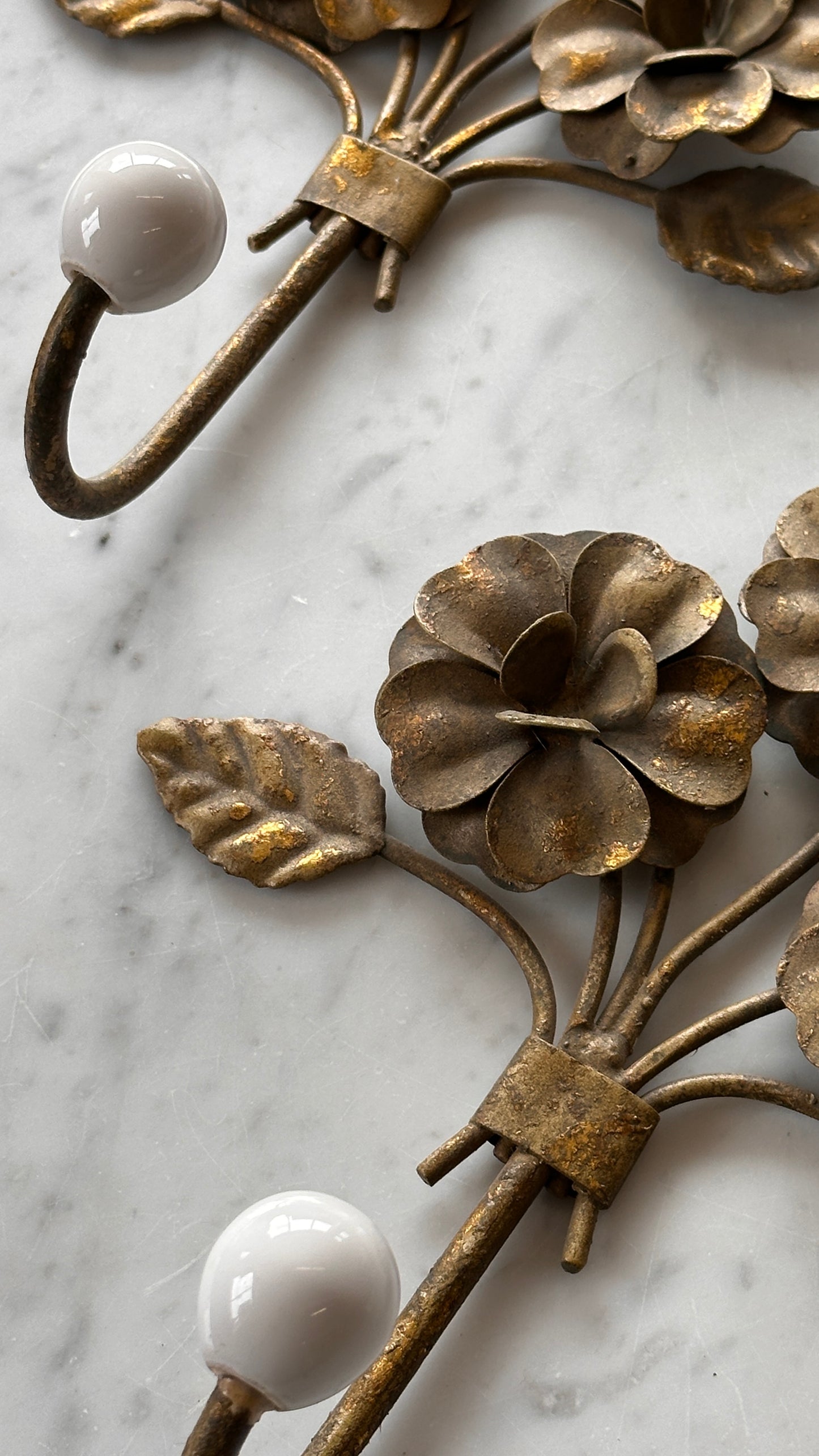 Pair of Floral Wall Hooks