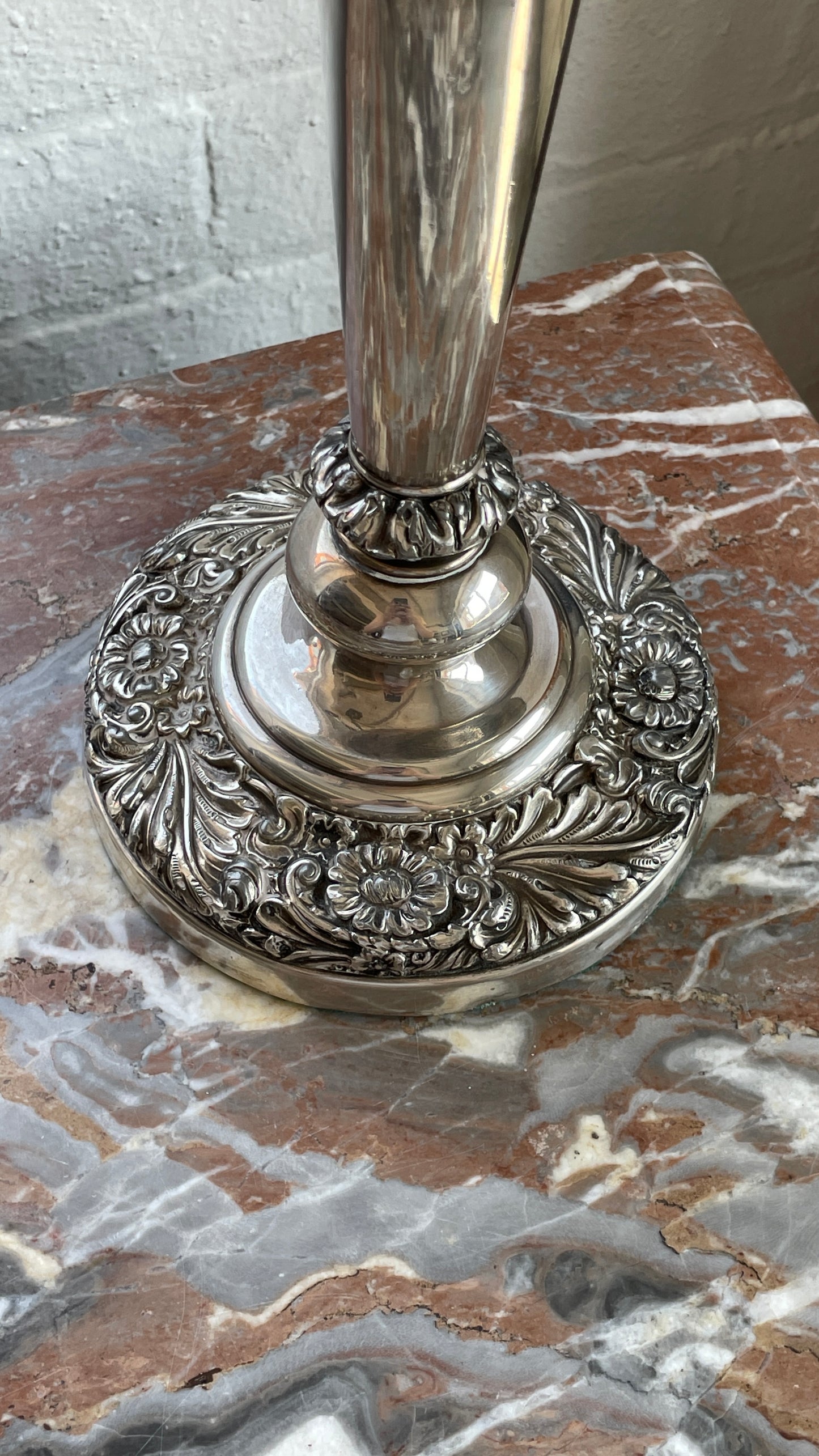 Oversized Silver Plated Candelabra