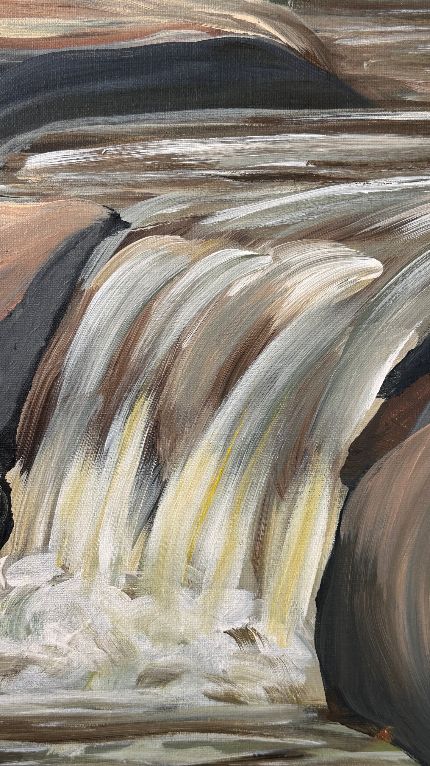 Haliburton Waterfall Painting