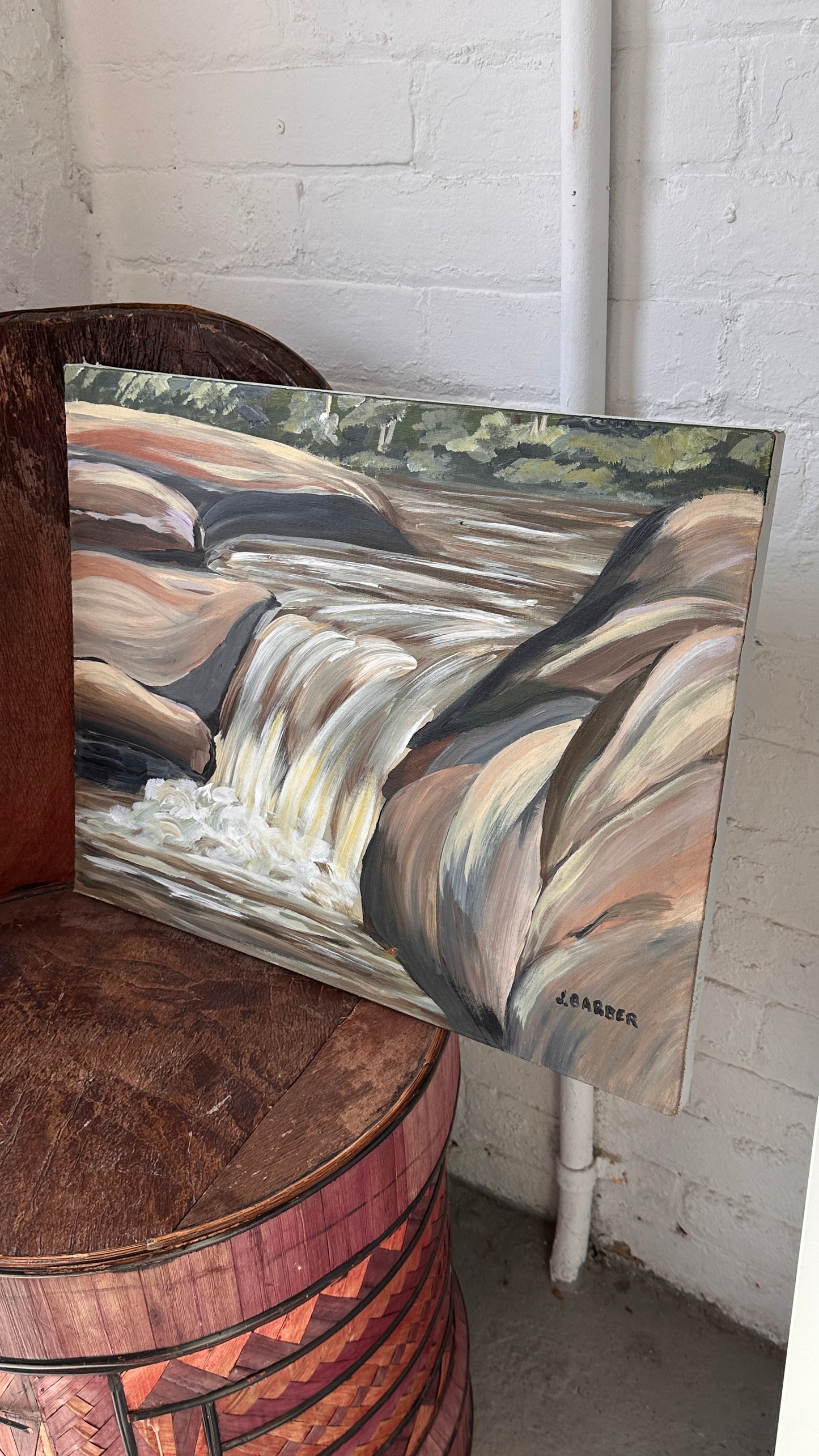 Haliburton Waterfall Painting