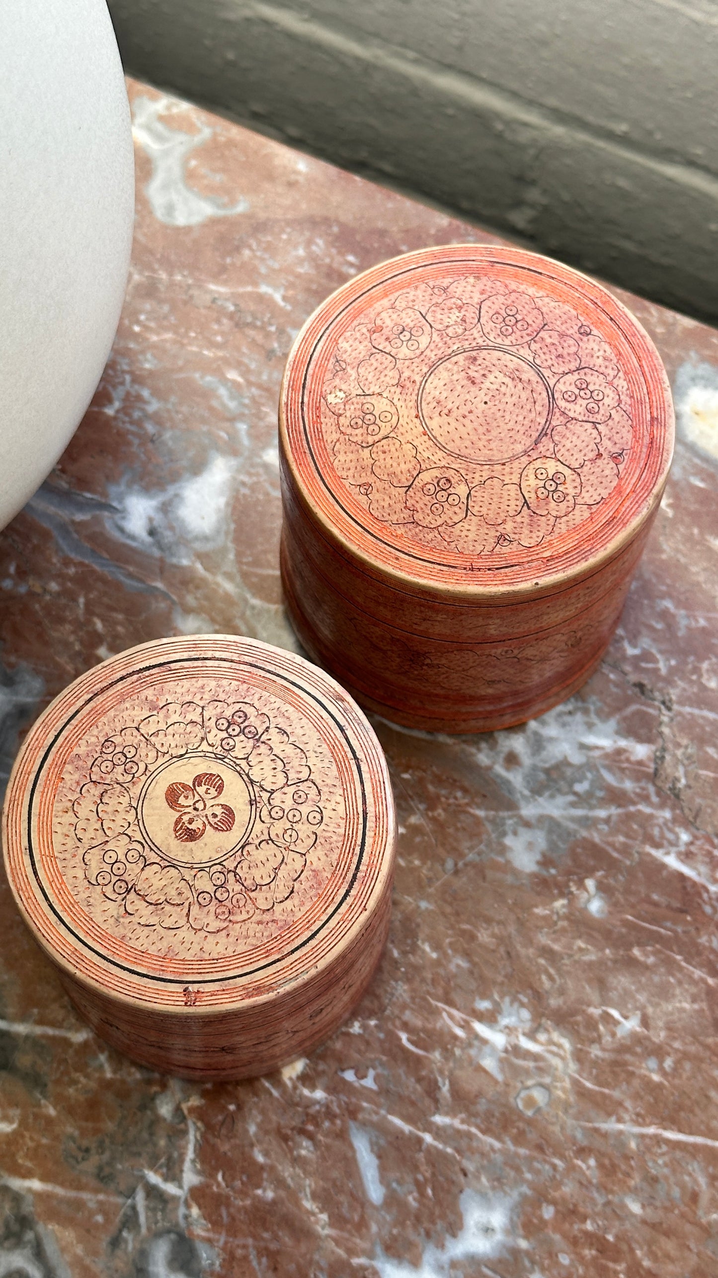 Pair of Lidded Containers
