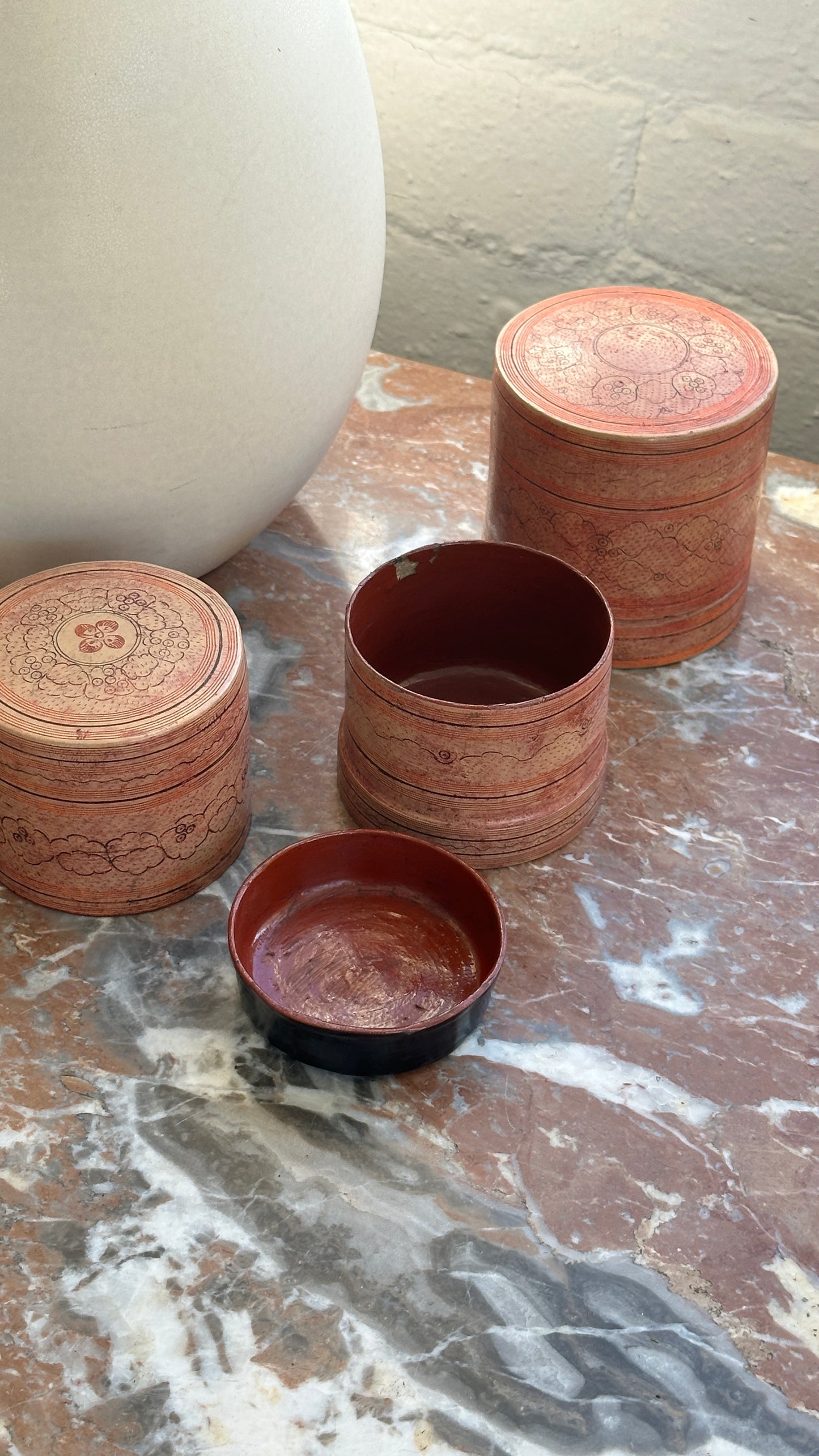 Pair of Lidded Containers