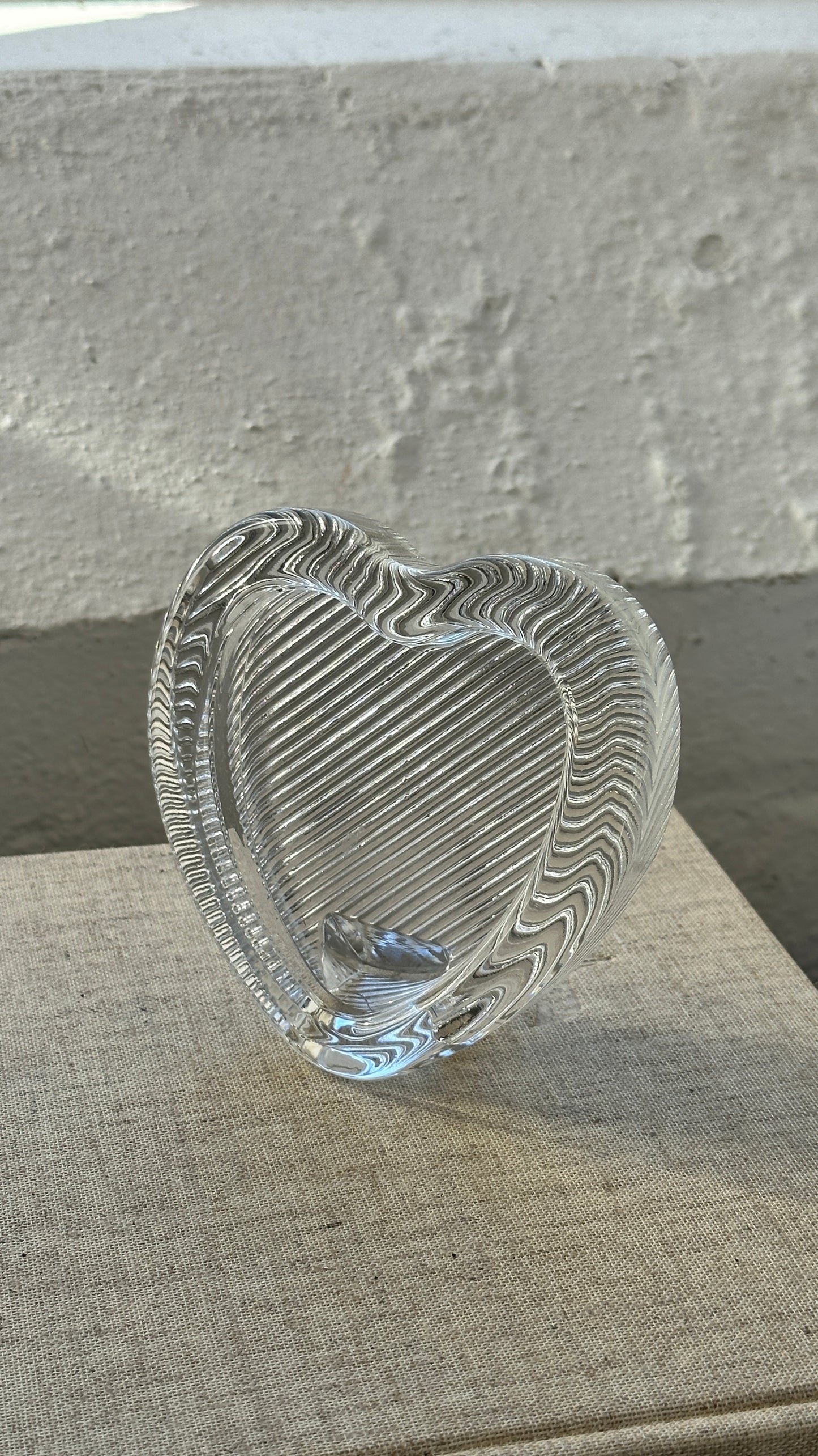 Glass Heart-Shaped Picture Frame