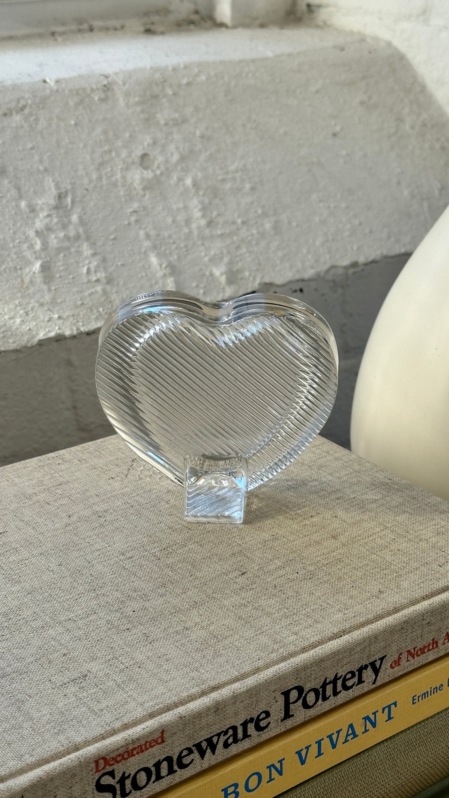 Glass Heart-Shaped Picture Frame