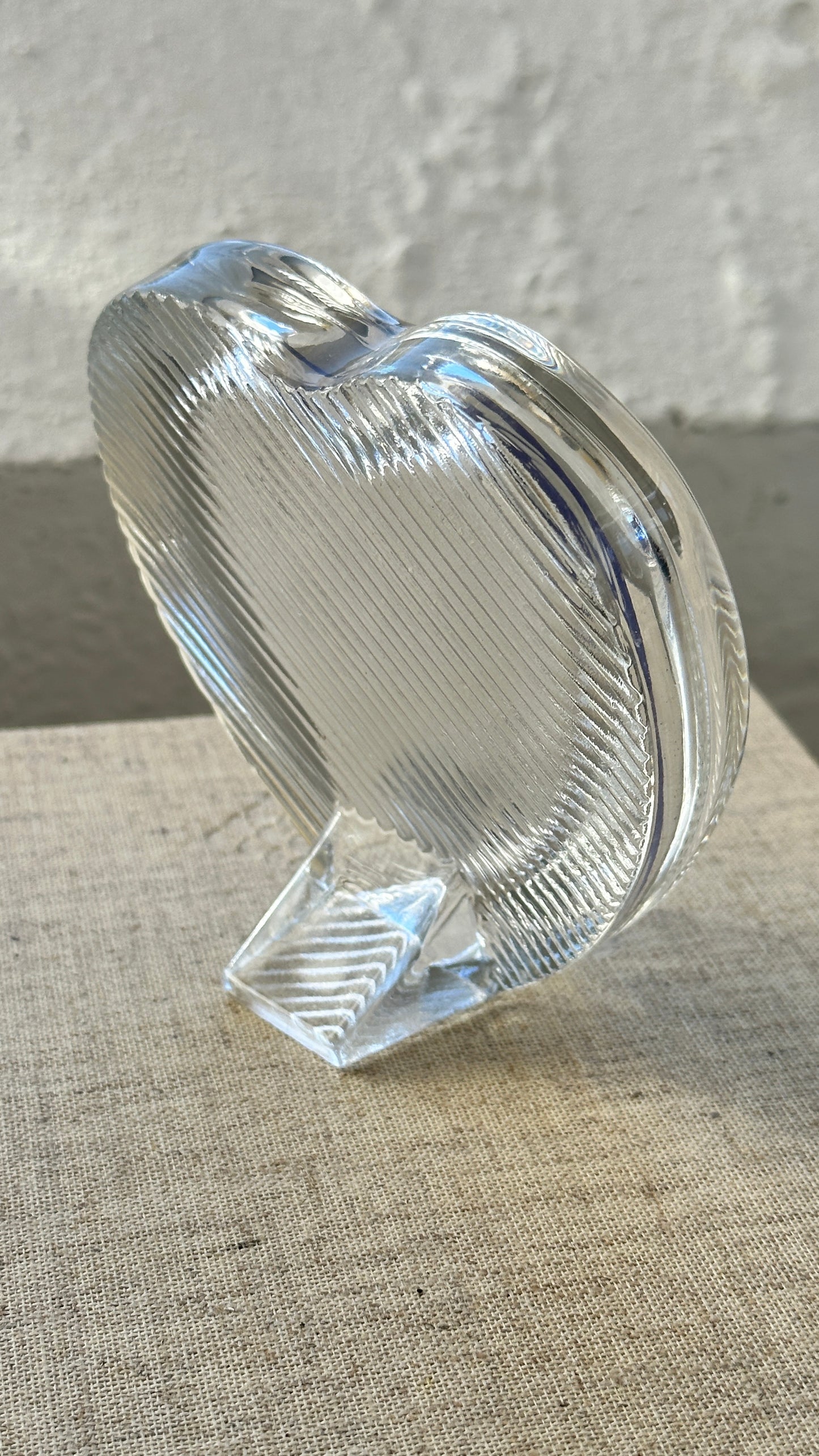 Glass Heart-Shaped Picture Frame