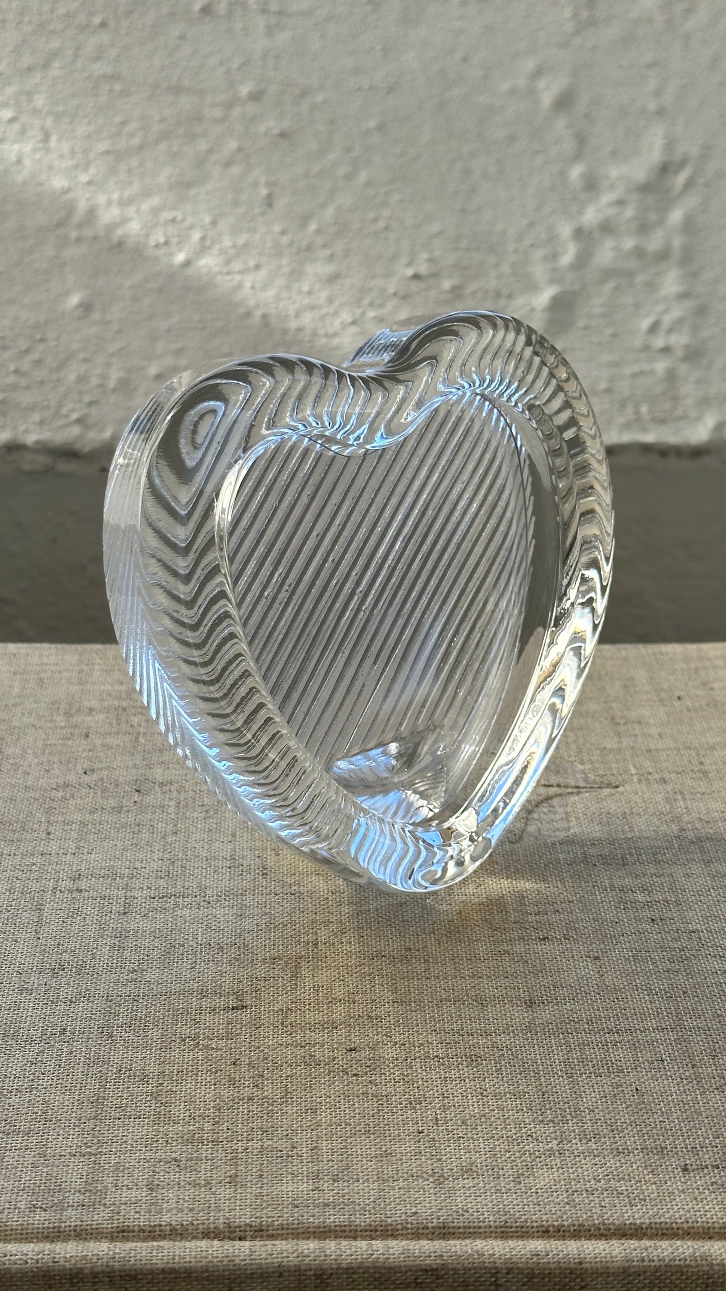 Glass Heart-Shaped Picture Frame