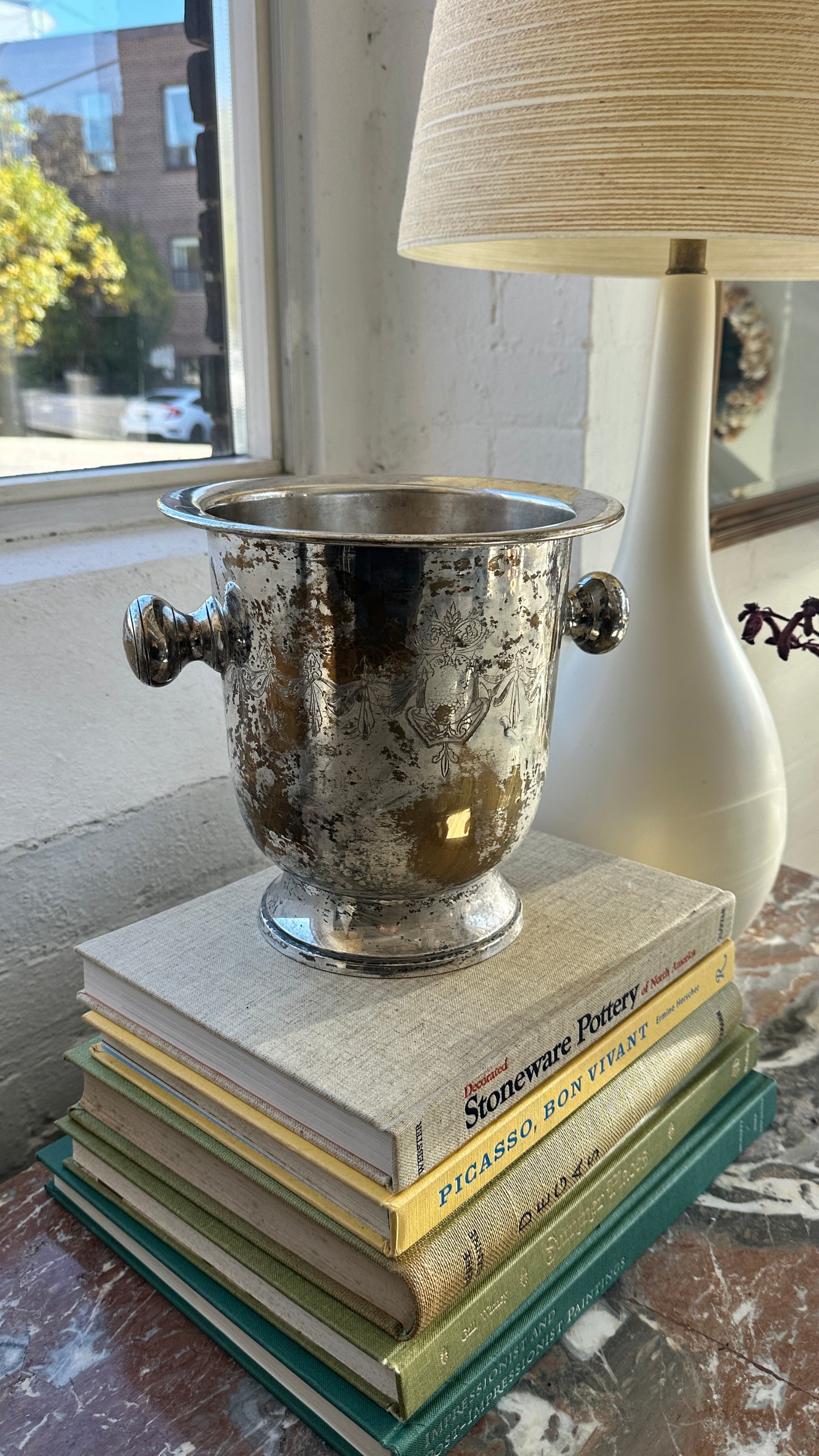 Engraved Silver Plated Champagne Bucket
