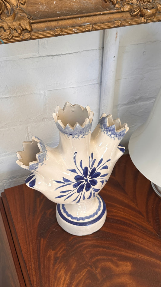 Hand Painted Tulipiere Vase