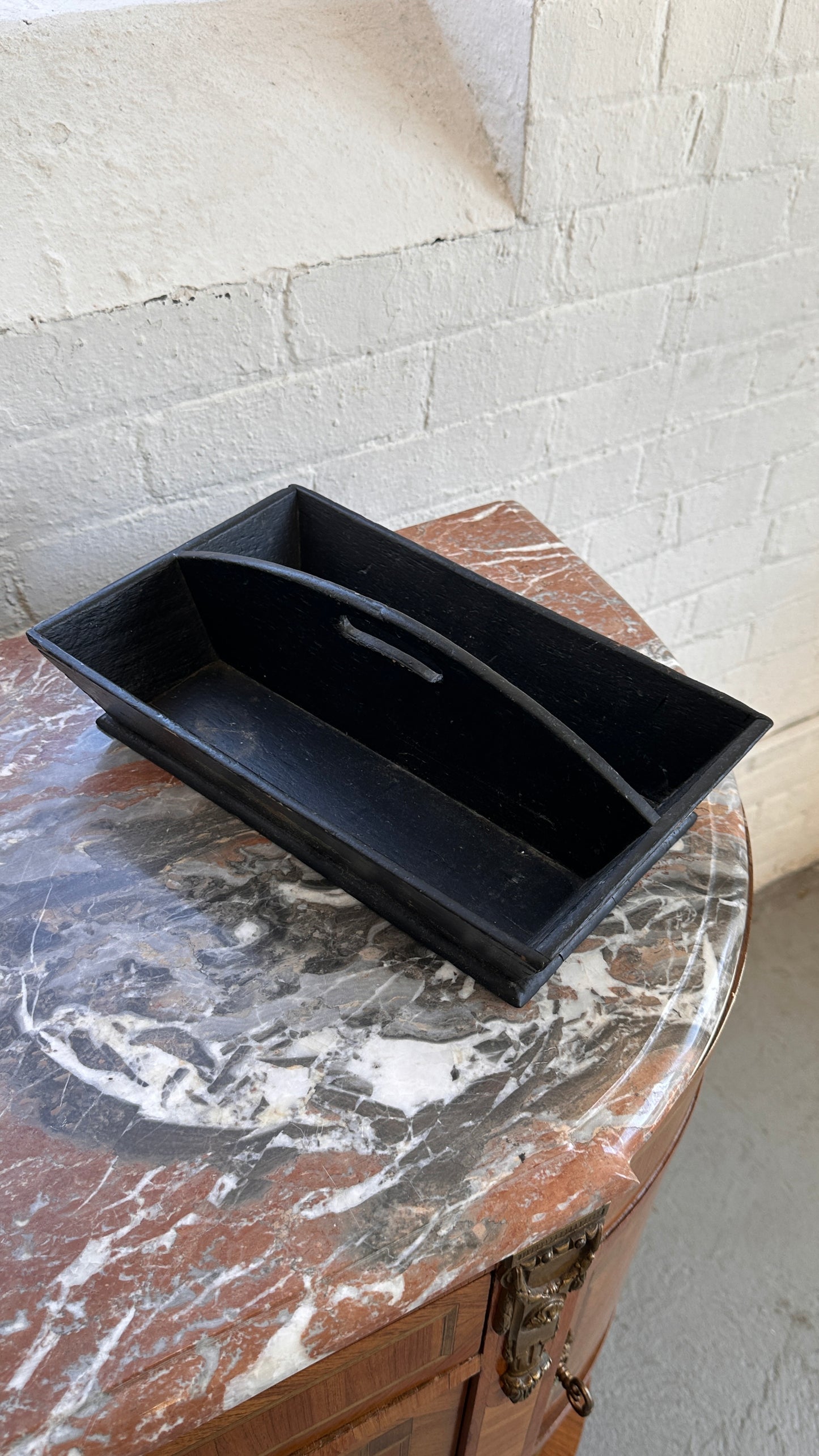 Antique Pine Cutlery Tote