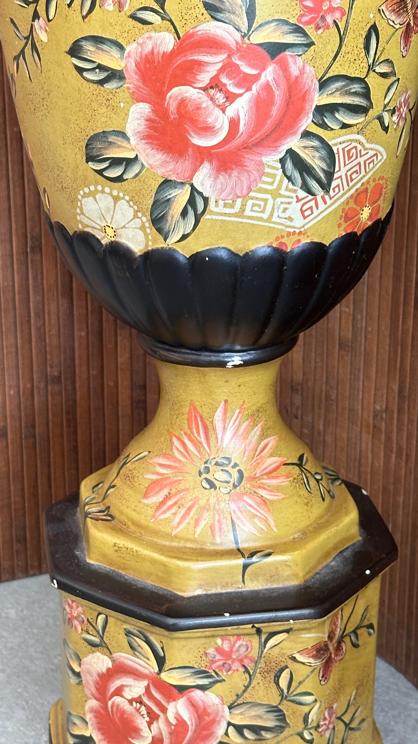 Large Decorated Ceramic Vase