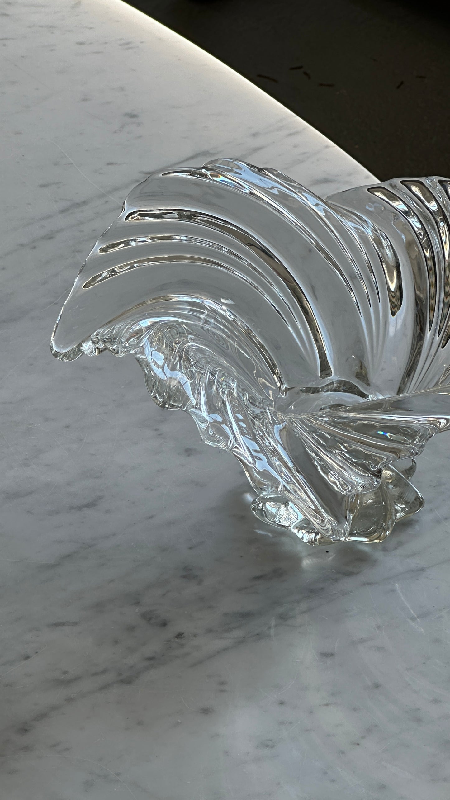 Vintage Mikasa Swirl Art Glass