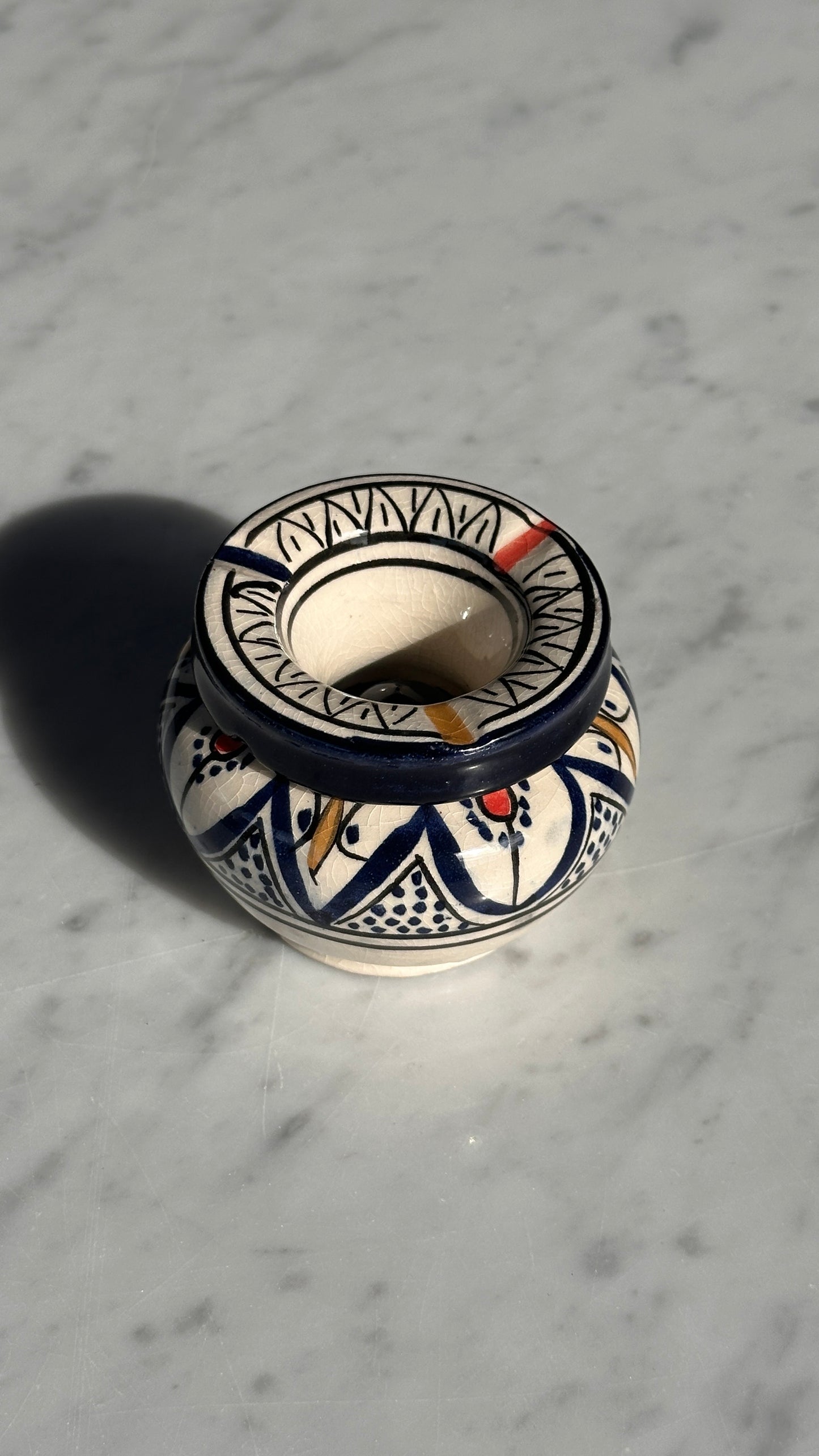 Handmade Moroccan Smokeless Ashtray by T. Nour