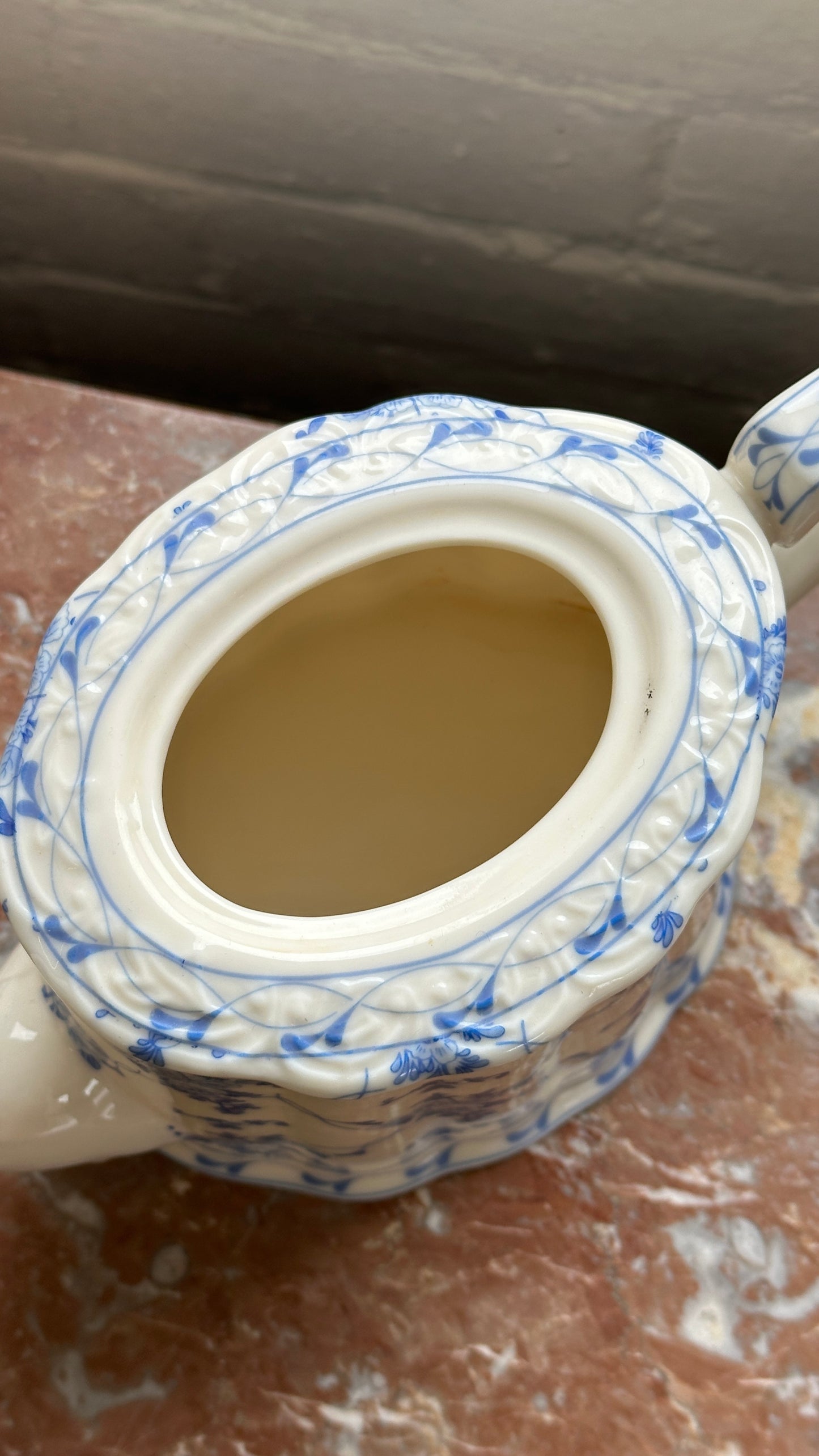 Porcelain Rose Brocade Teapot by Skye McGhie