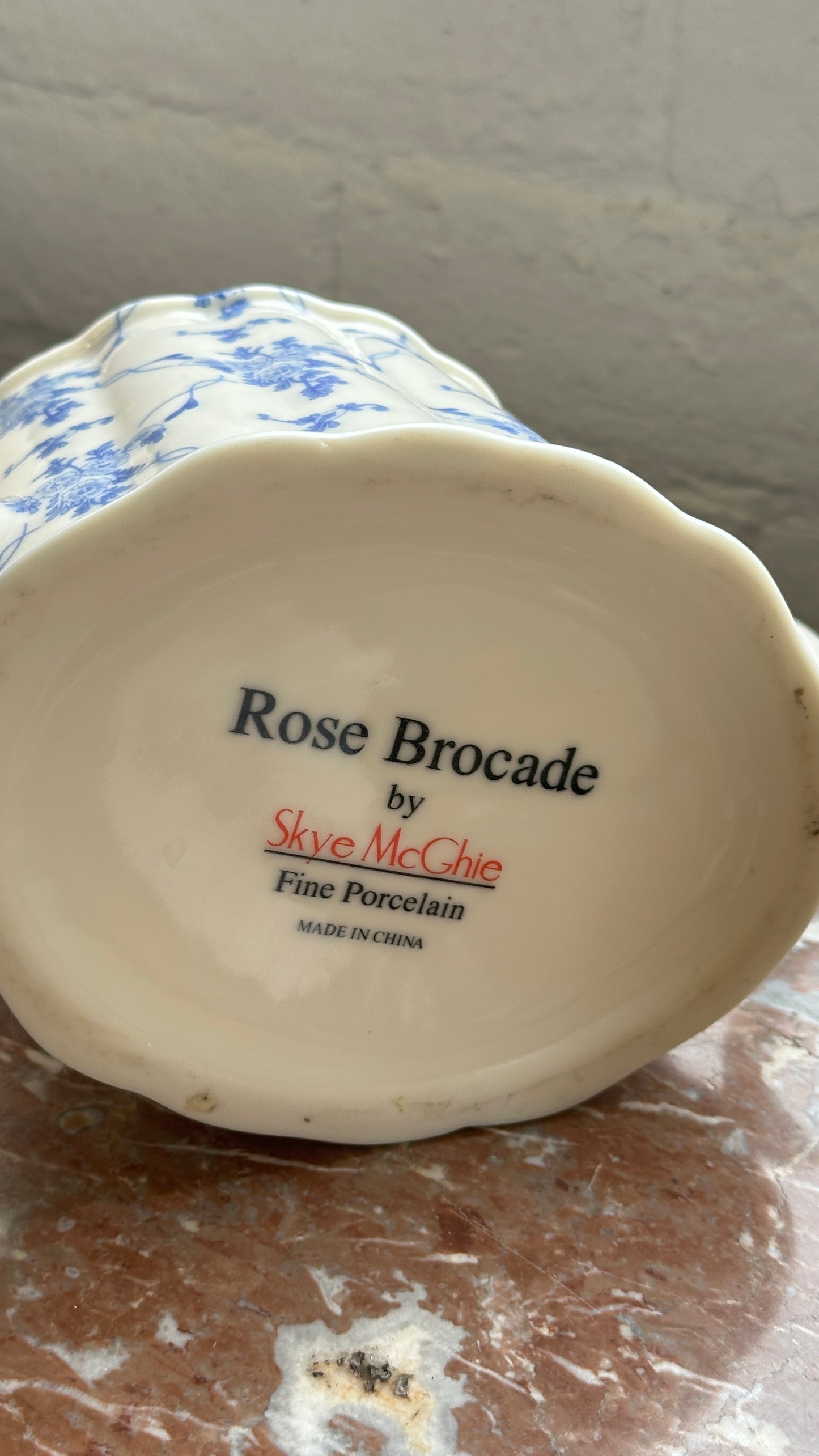 Porcelain Rose Brocade Teapot by Skye McGhie