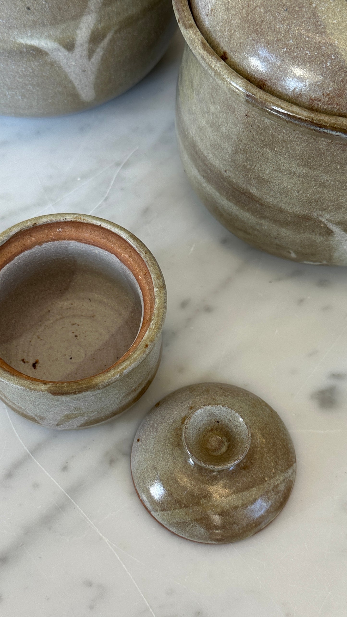 Set of 8 Ceramic Lidded Containers