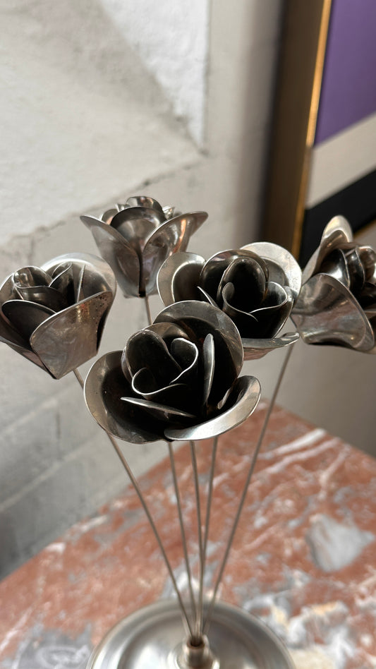 Italian Floral Metal Sculpture