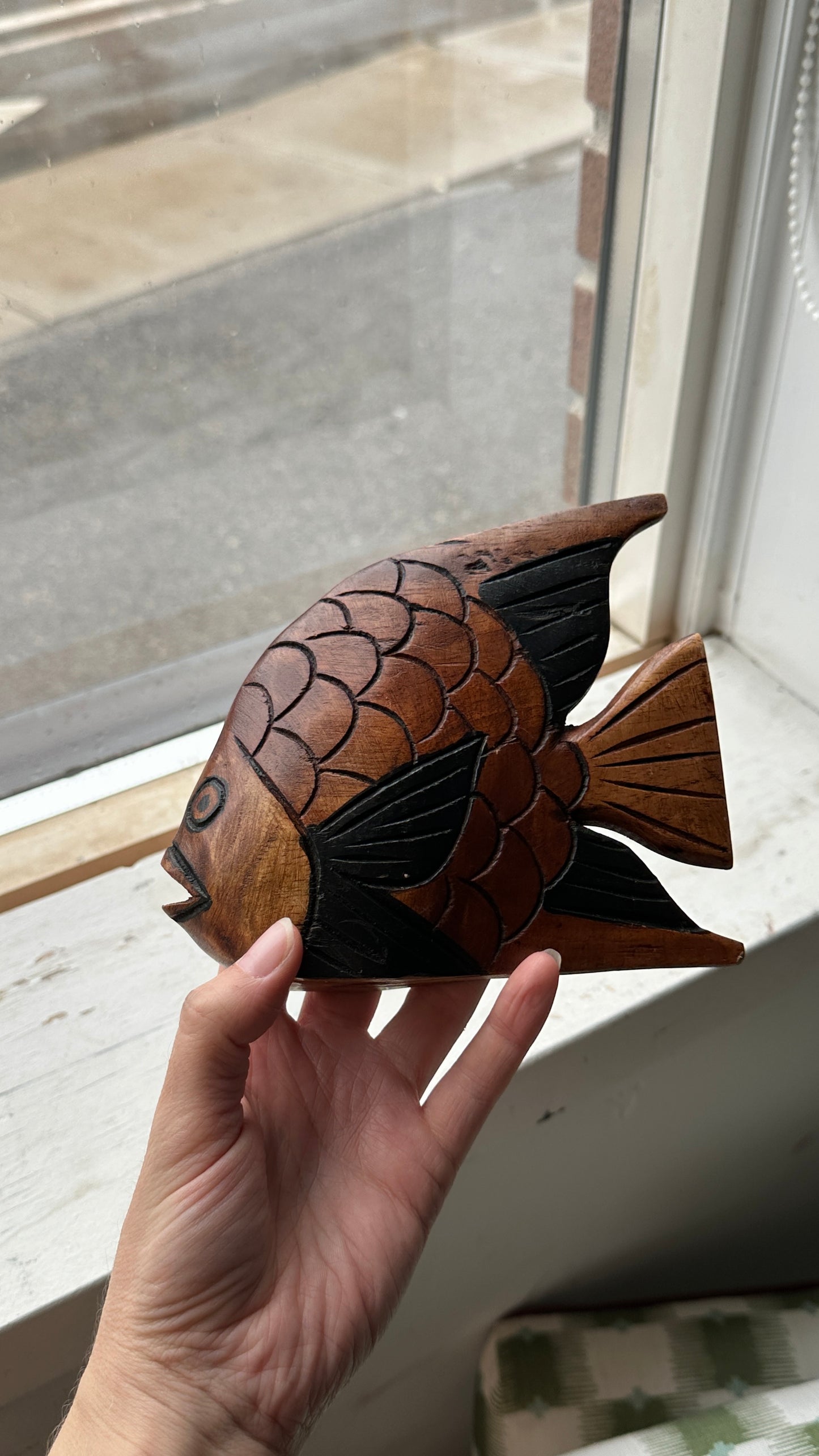 Hand Carved Wooden Fish