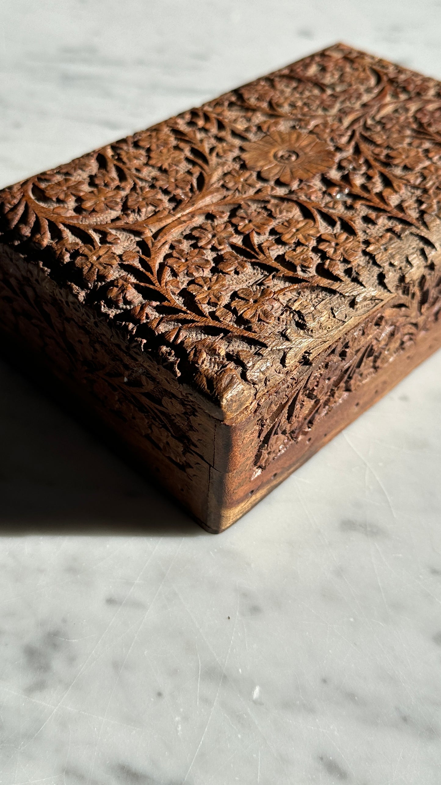 Carved Wooden Box