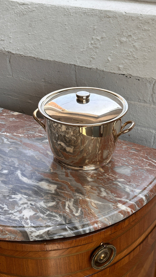 Electroplated Copper Lidded Ice Bucket by Primrose Plate, Canada