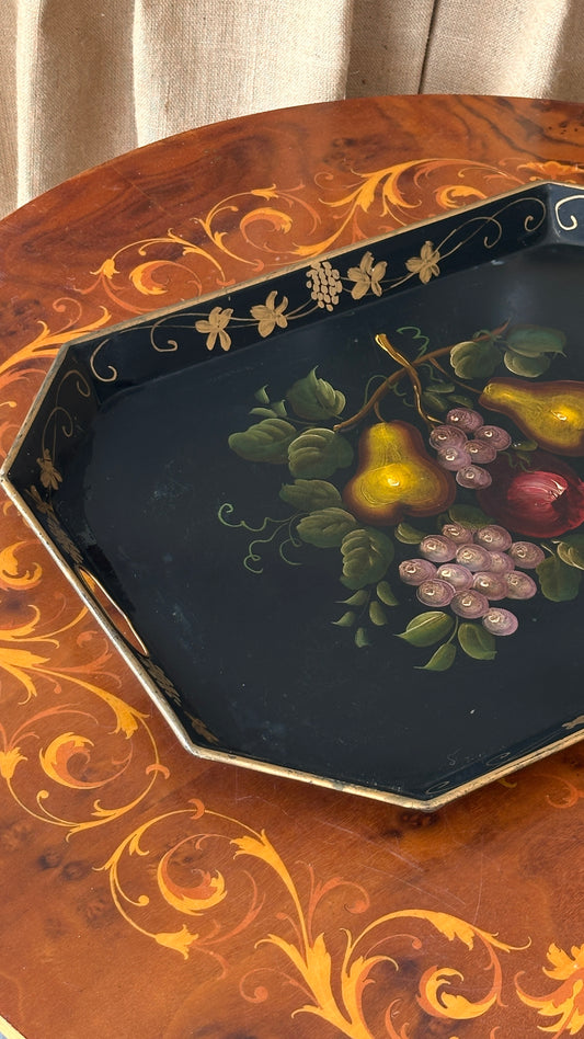 Decorated Metal Serving Tray by Goodkind & Co. New York