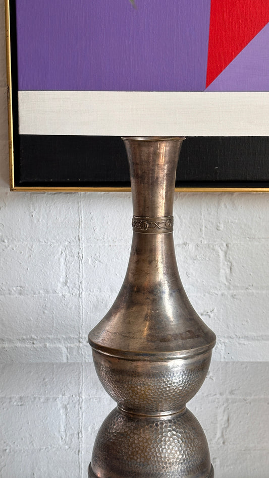 Vintage Hammered Vase