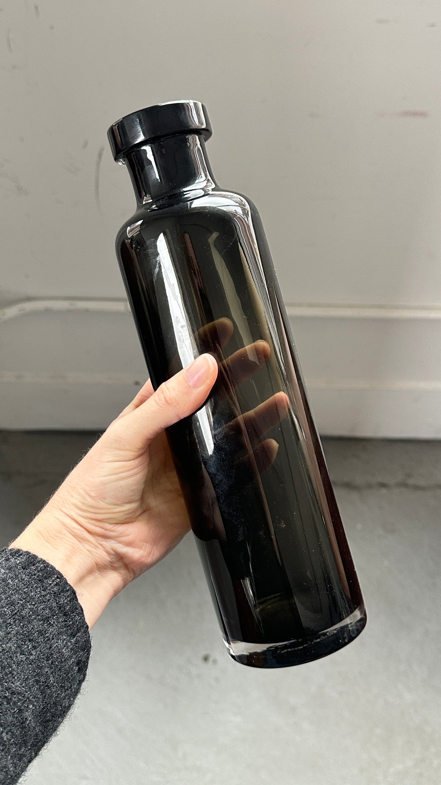 Smoked Glass Bottle