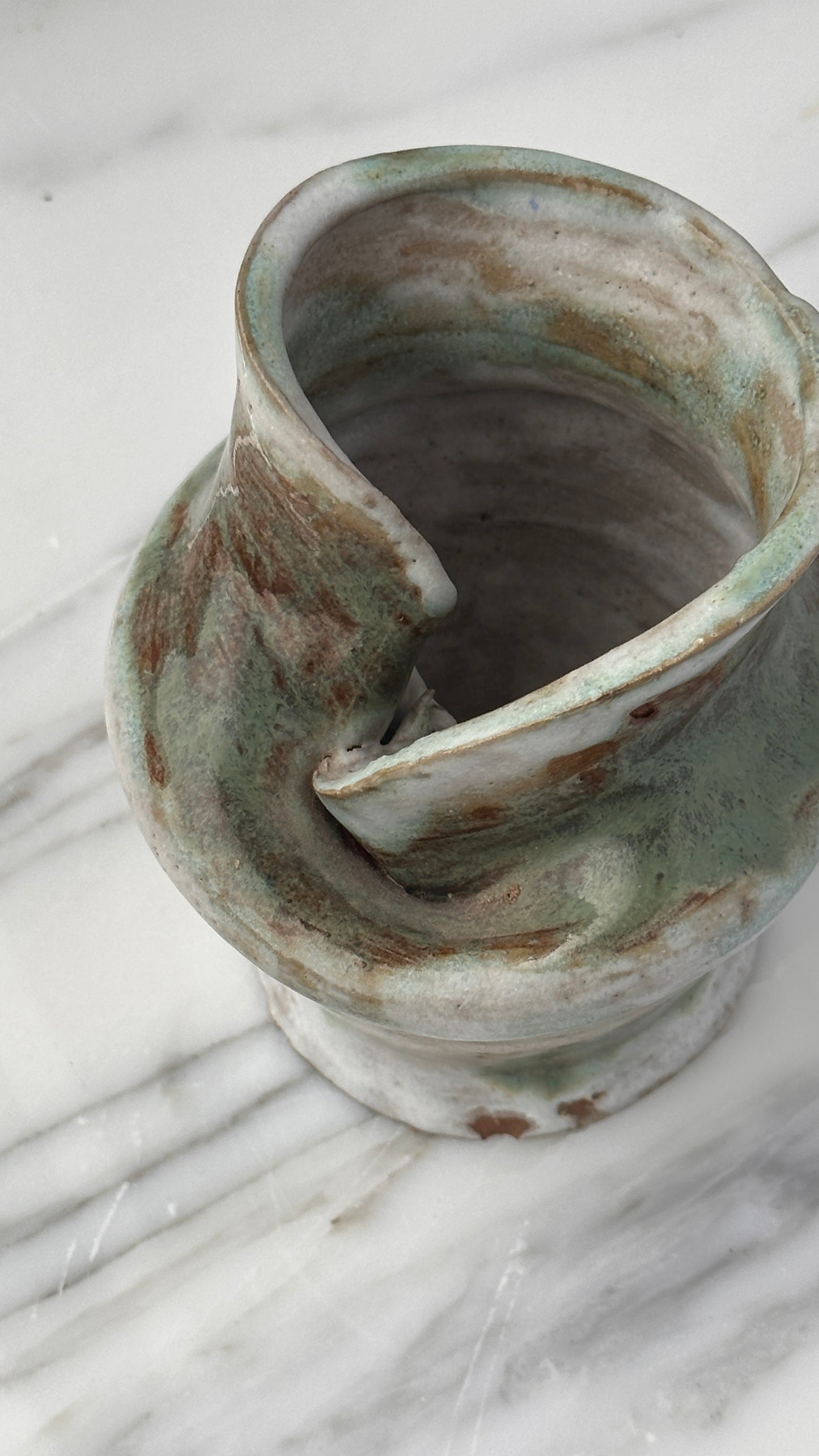 Slumped Ceramic Vessel