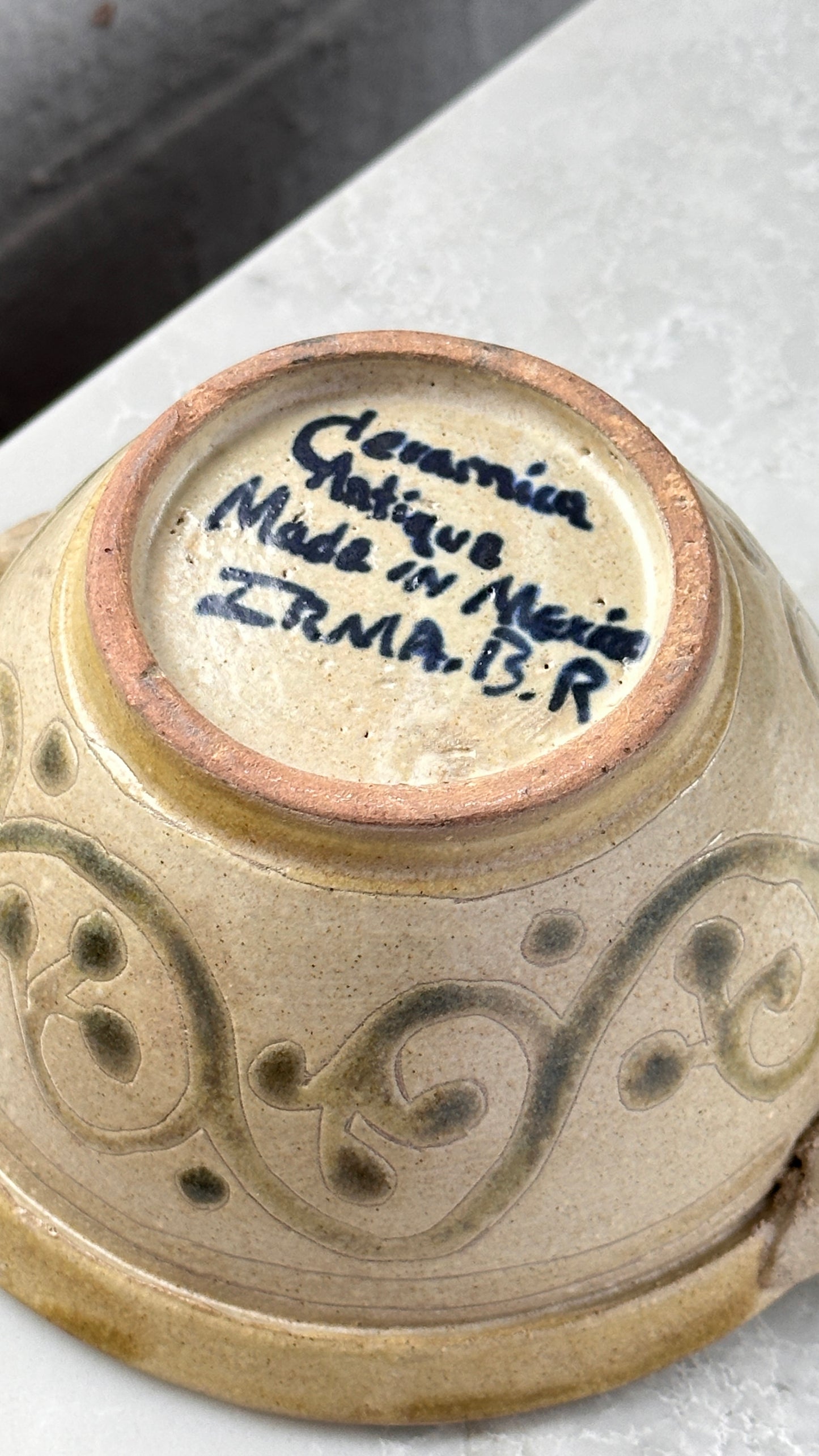 Mexican Ceramic Bowl with Handles