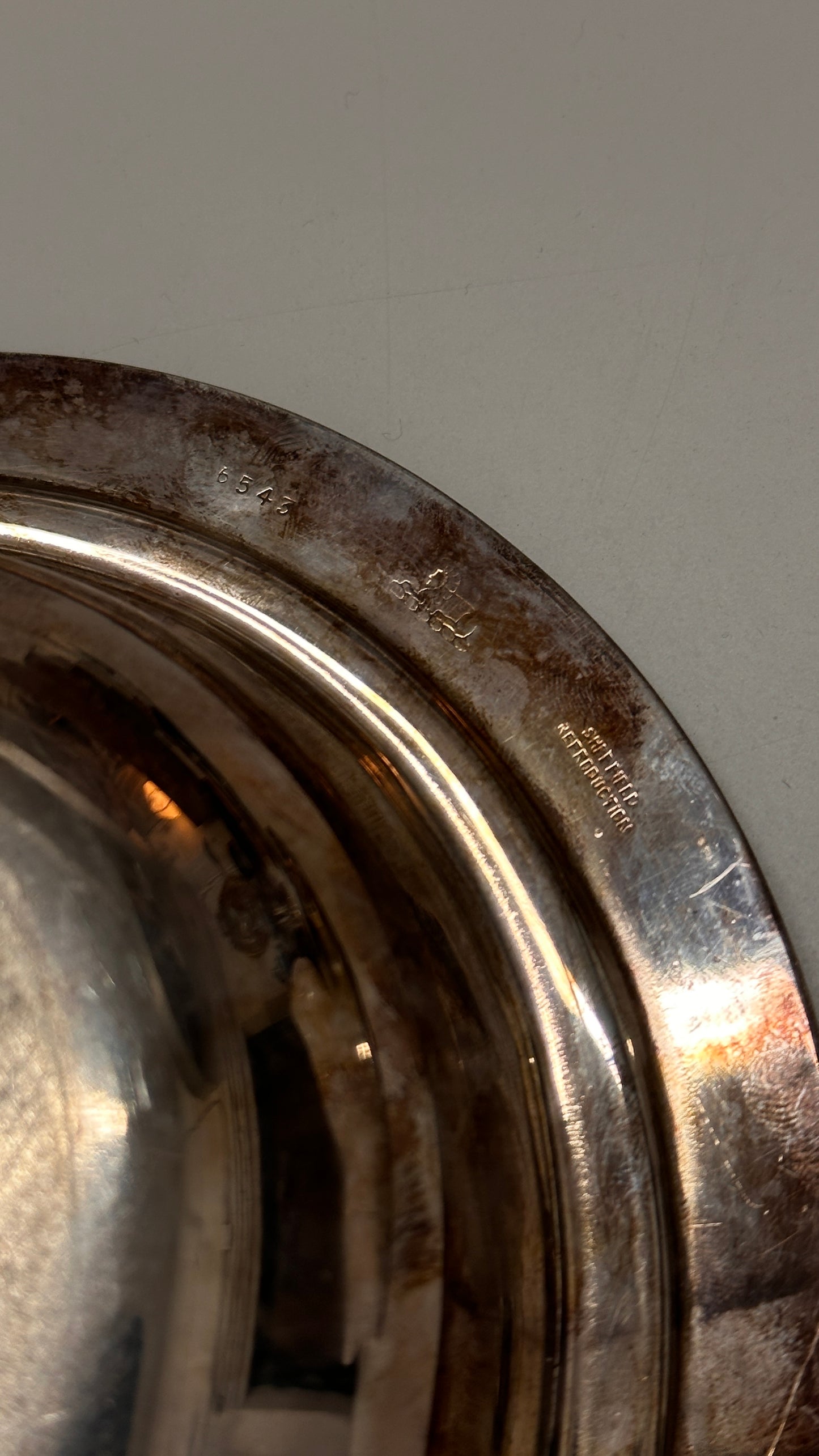 Vintage Sheffield Silver Serving Platter