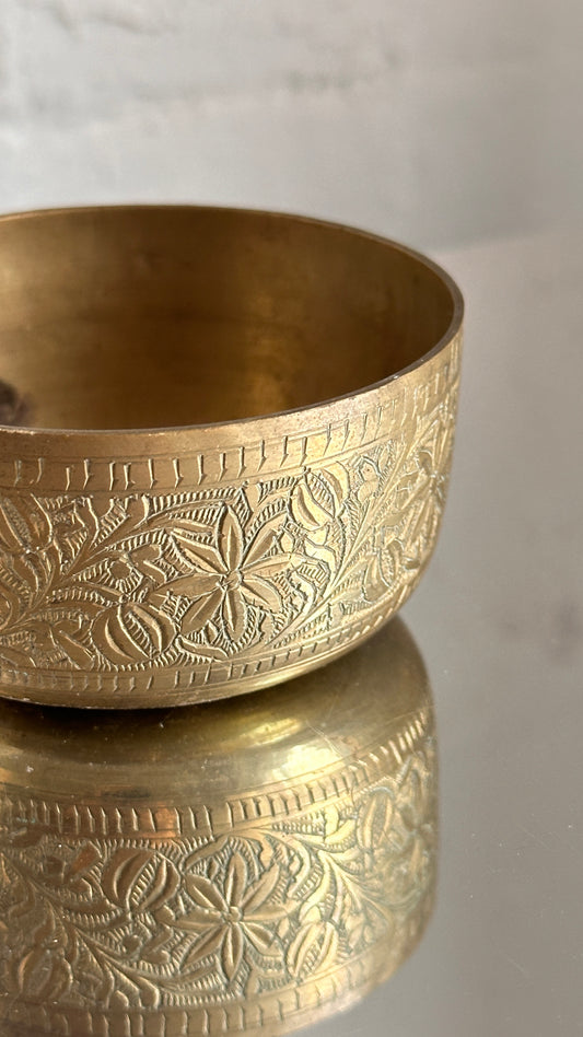 Engraved Brass Bowl
