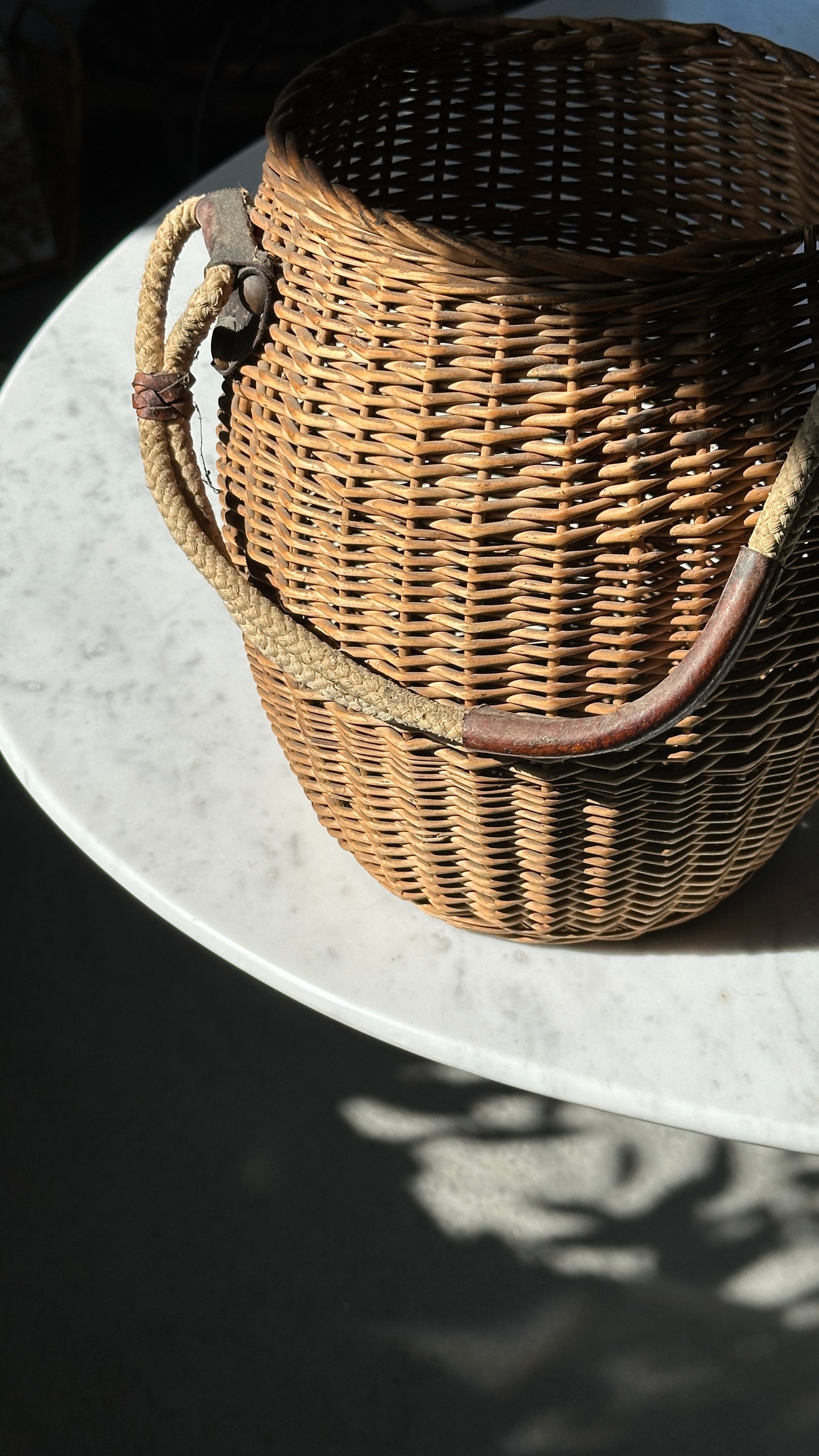 Woven Basket with Handle