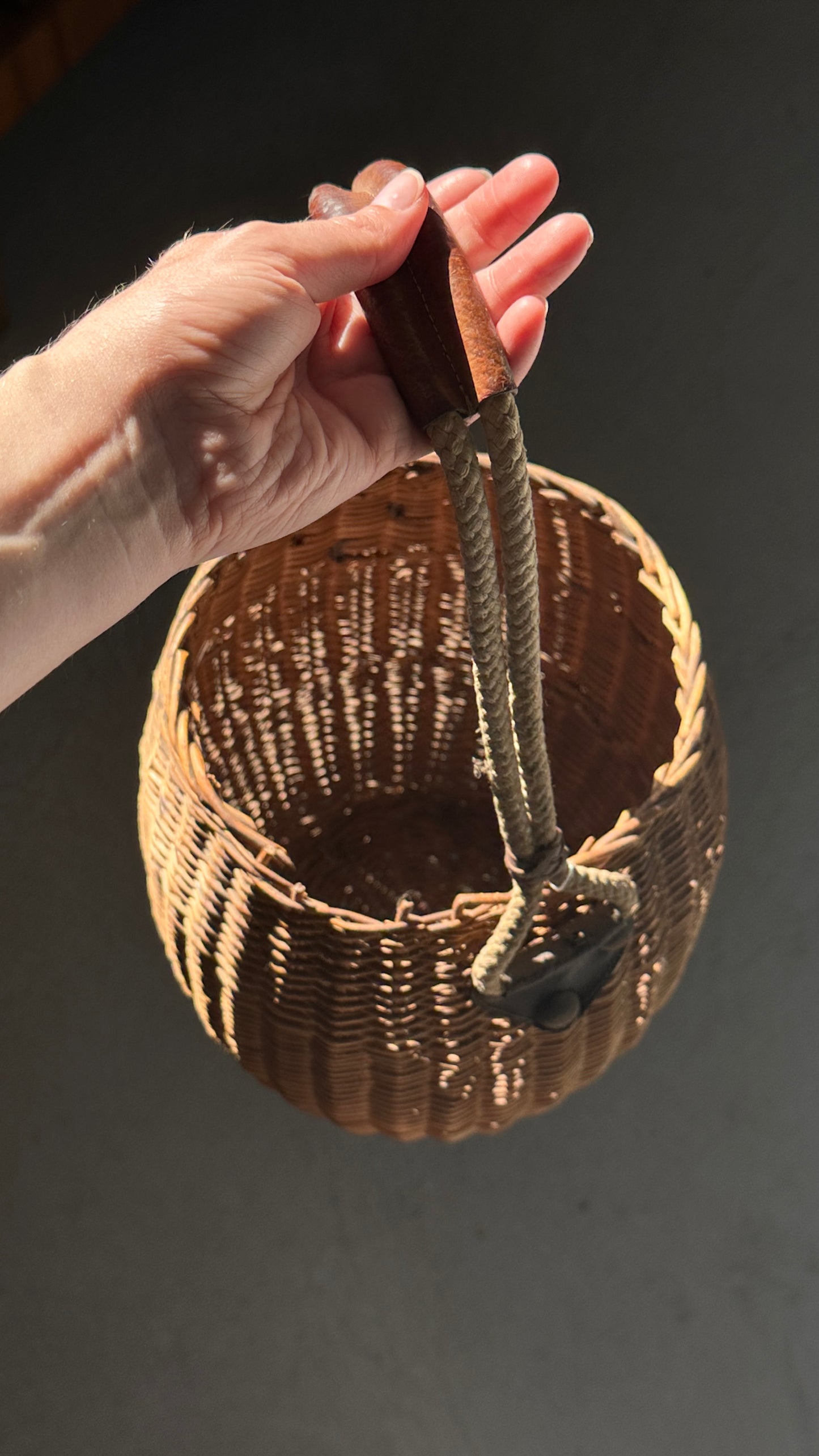 Woven Basket with Handle