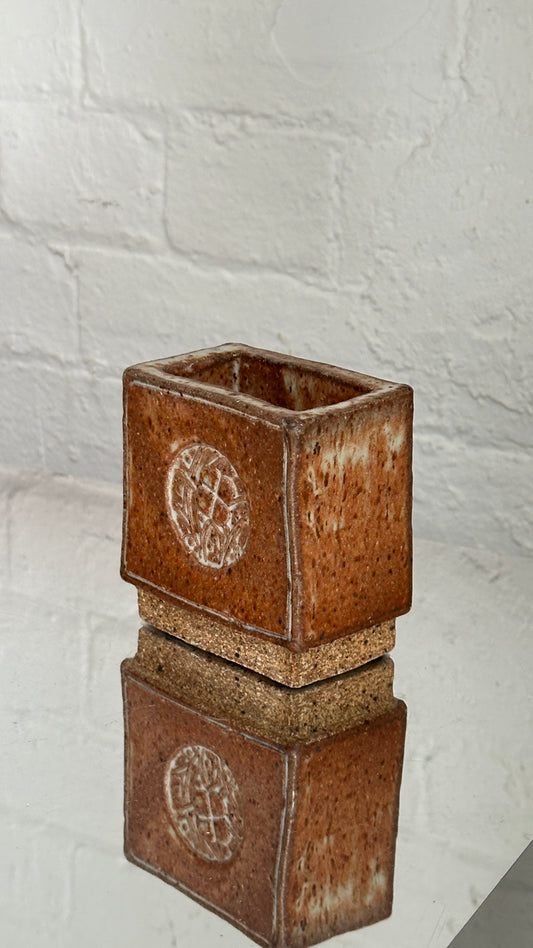 Rectangular Ceramic Vessel