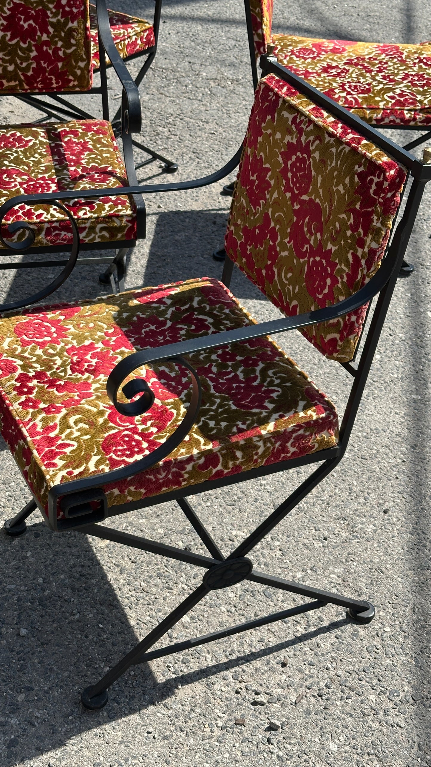 Set of 6 Wrought Iron Chairs