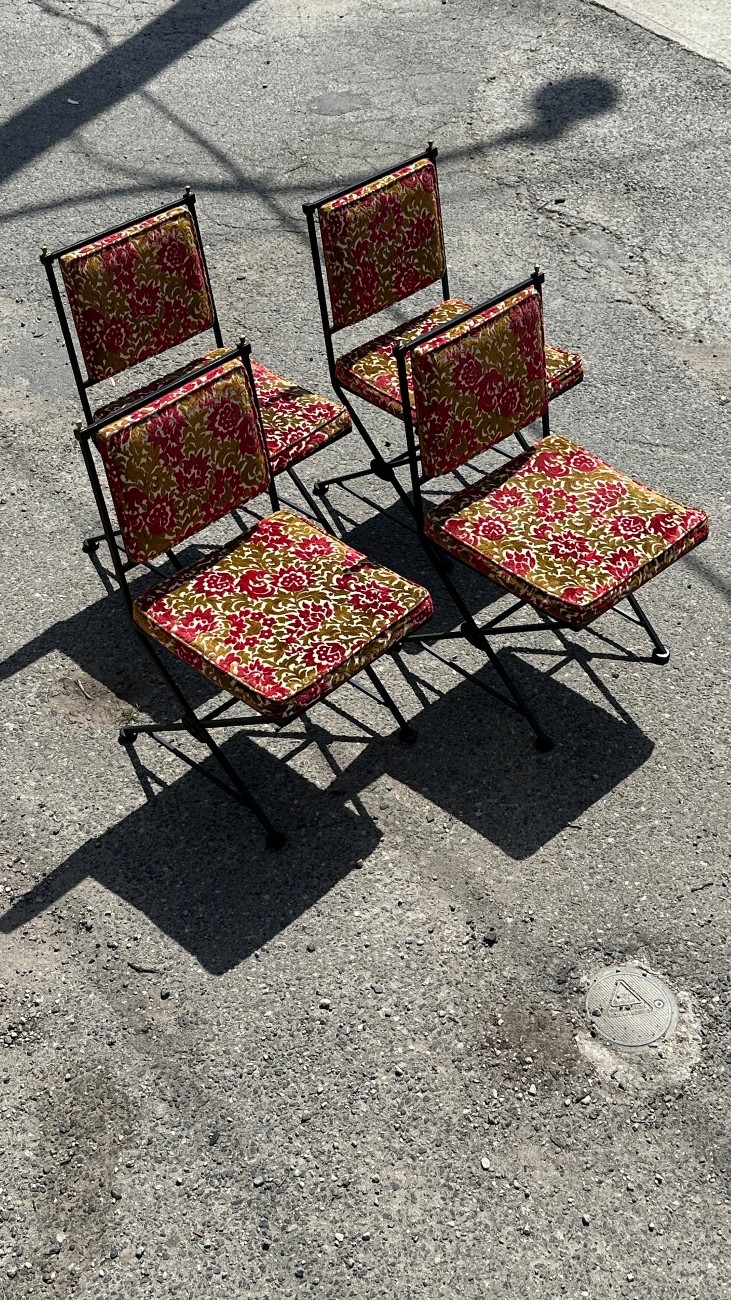 Set of 6 Wrought Iron Chairs