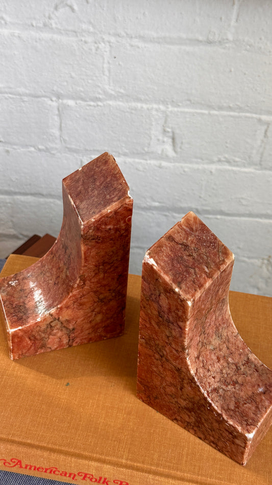 Vintage Stone Bookends