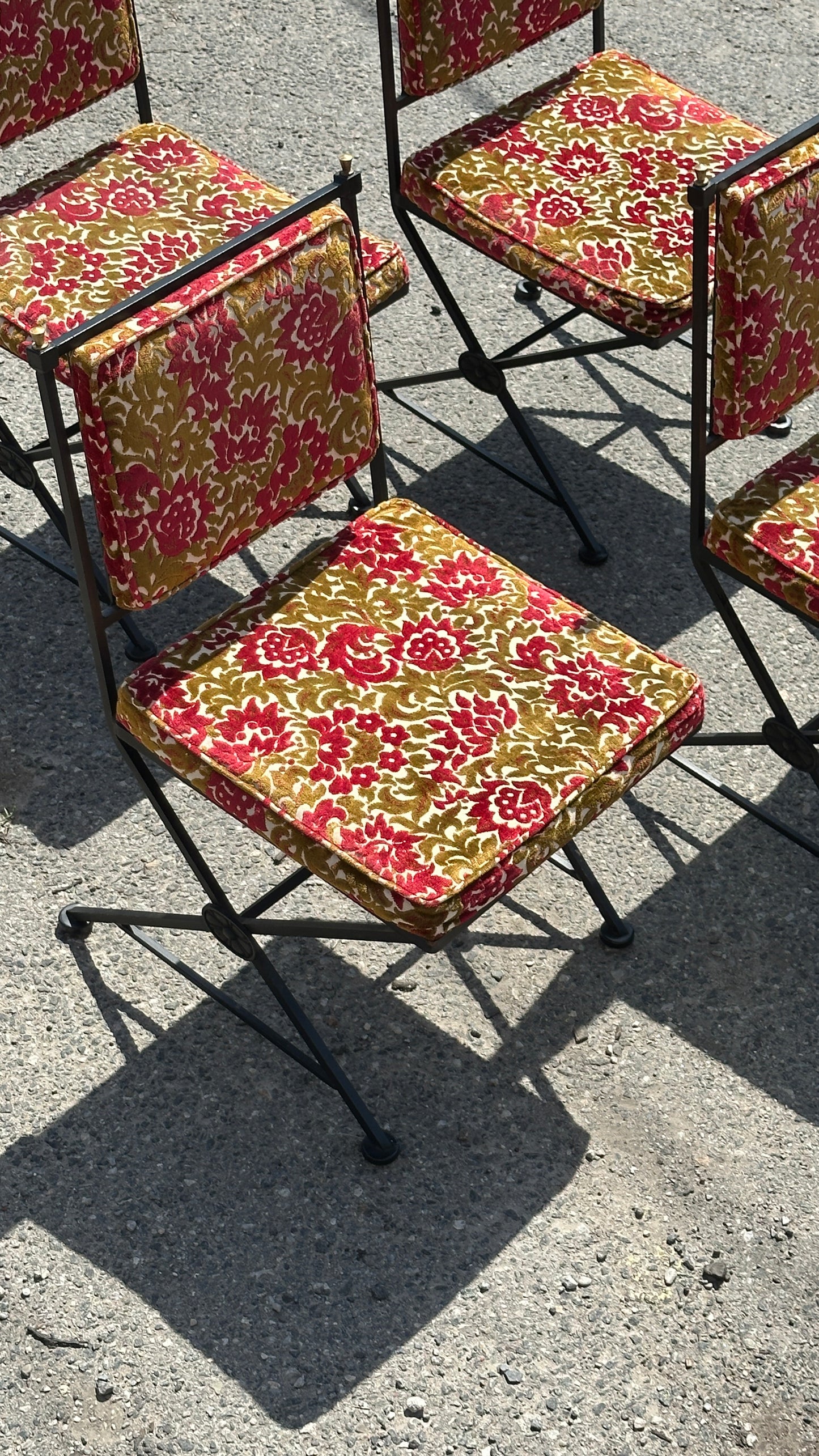 Set of 6 Wrought Iron Chairs