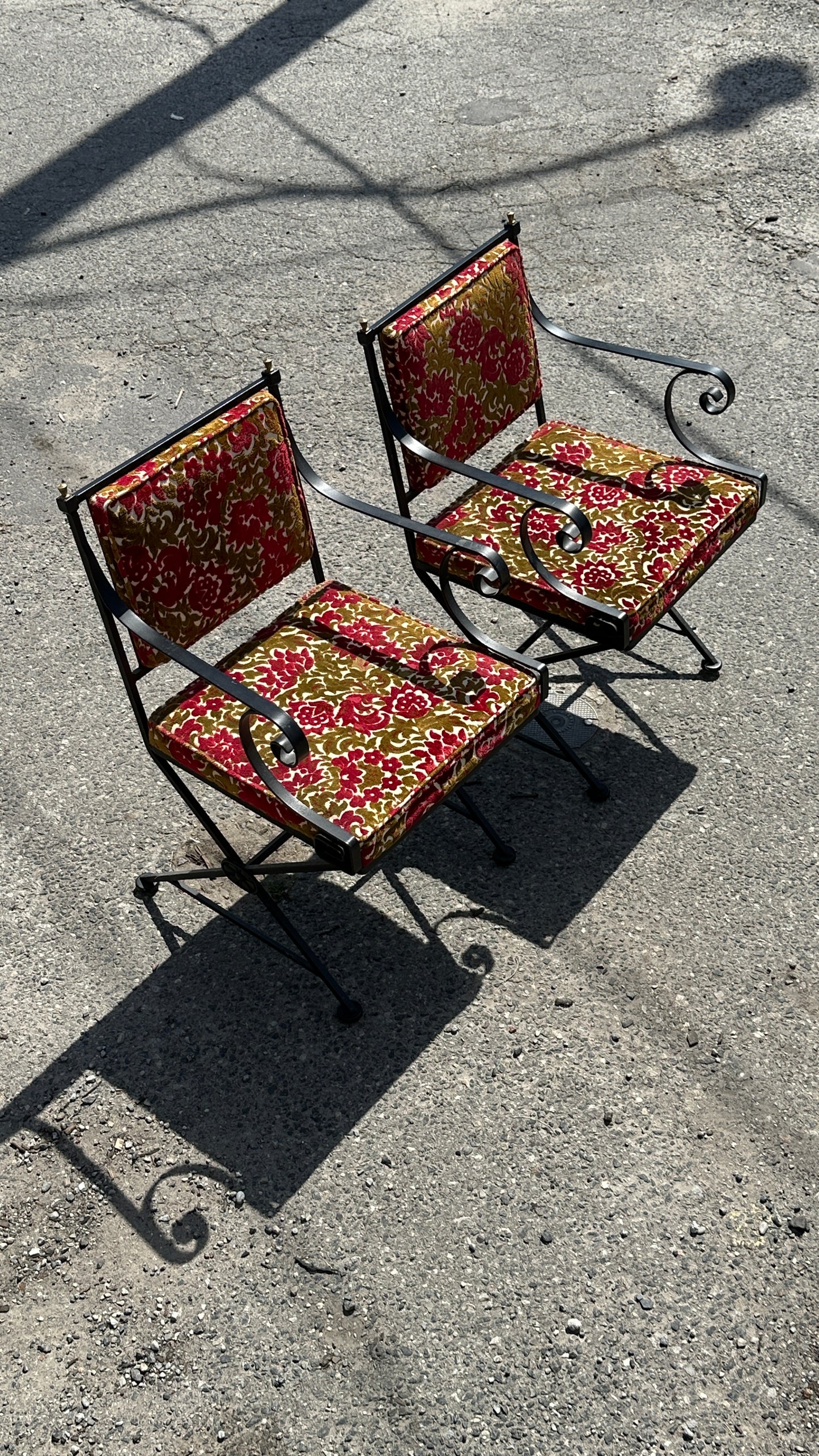 Set of 6 Wrought Iron Chairs
